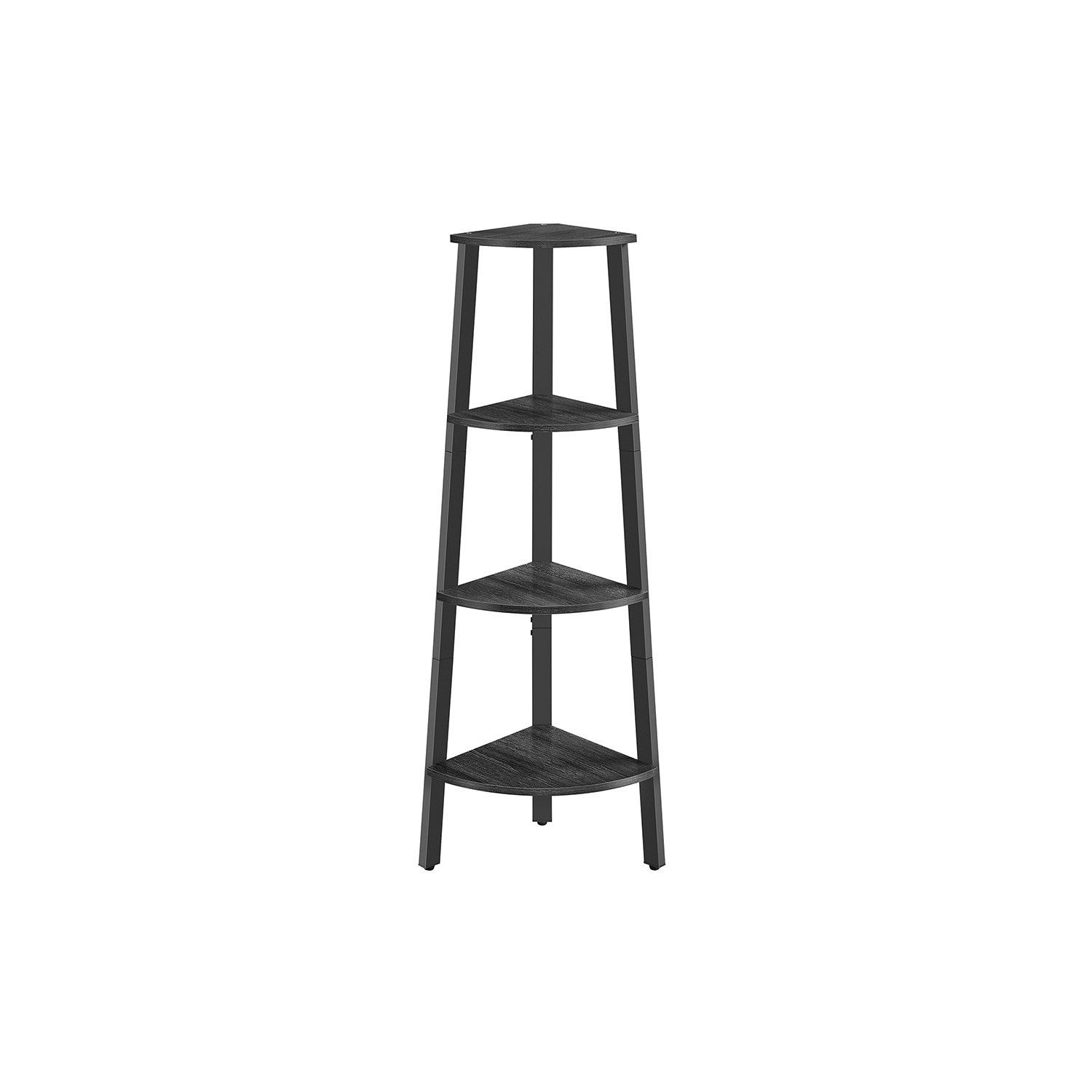 Corner Shelf - NOVVAS 4 Tier Unit Shelf Matte Black - Indigo Home