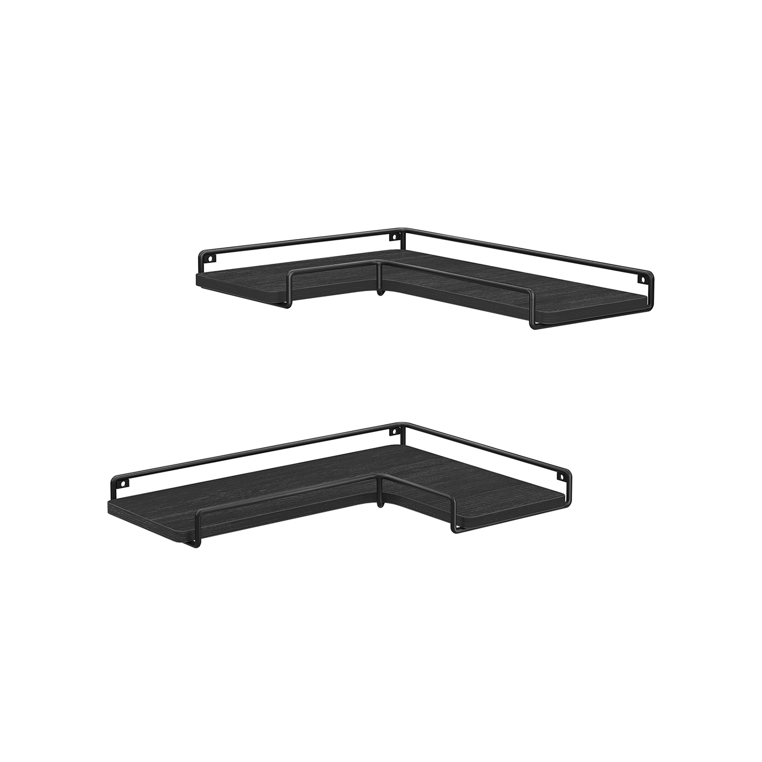 Set of 2 L-Shaped Floating Shelves - Indigo Home