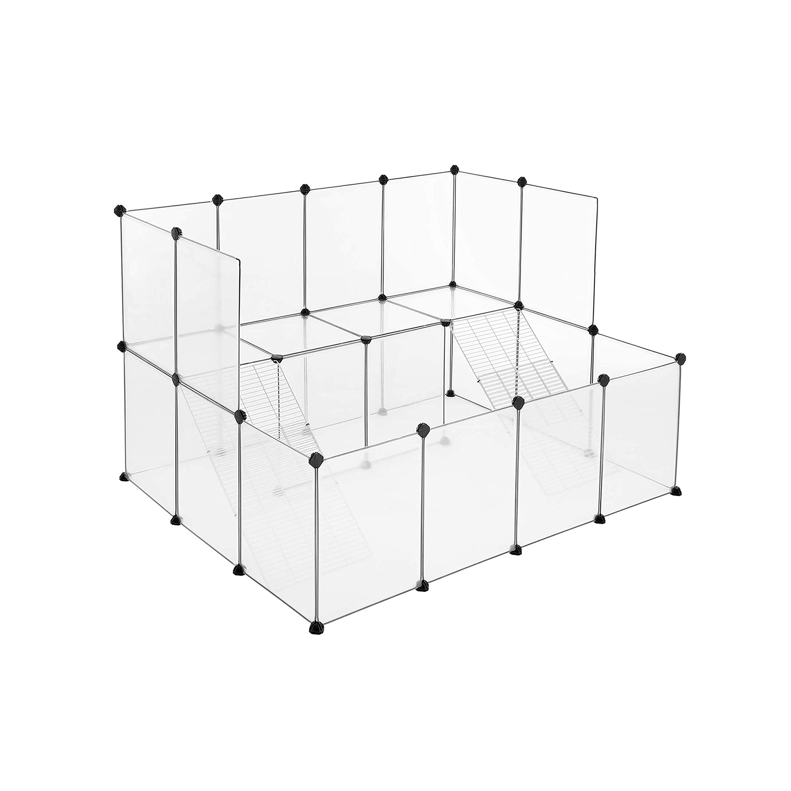 White Plastic Pet Playpen for Small Animals - Indigo Home