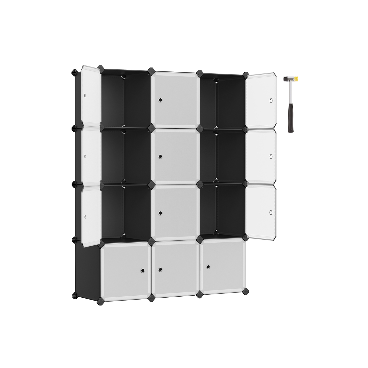 12-Cube Stackable Storage Unit - Indigo Home