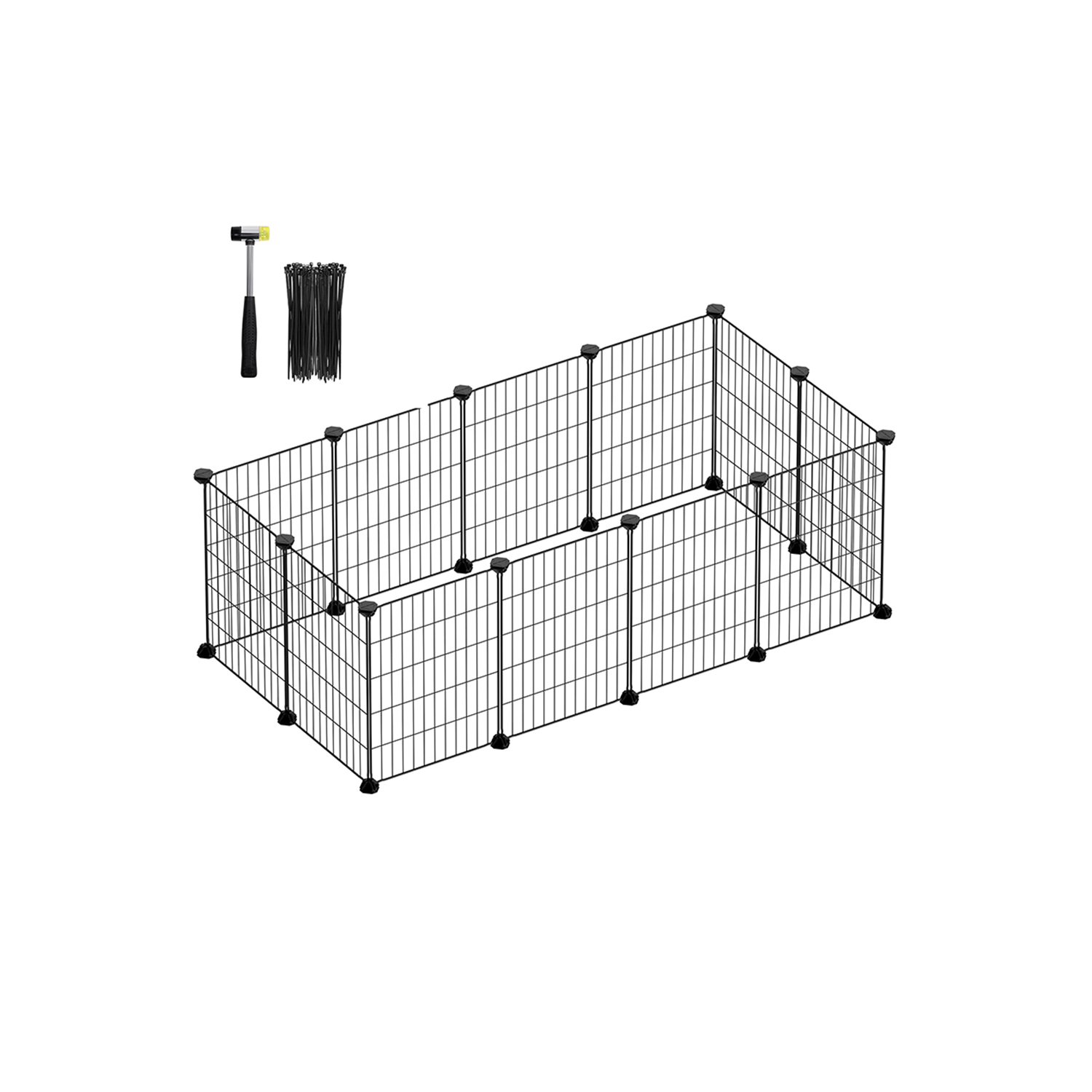 DIY Metal Guinea Pig Cage Black - Indigo Home