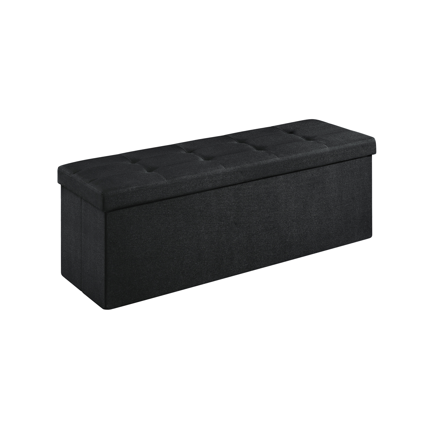 Black Storage Ottoman 120L - Indigo Home