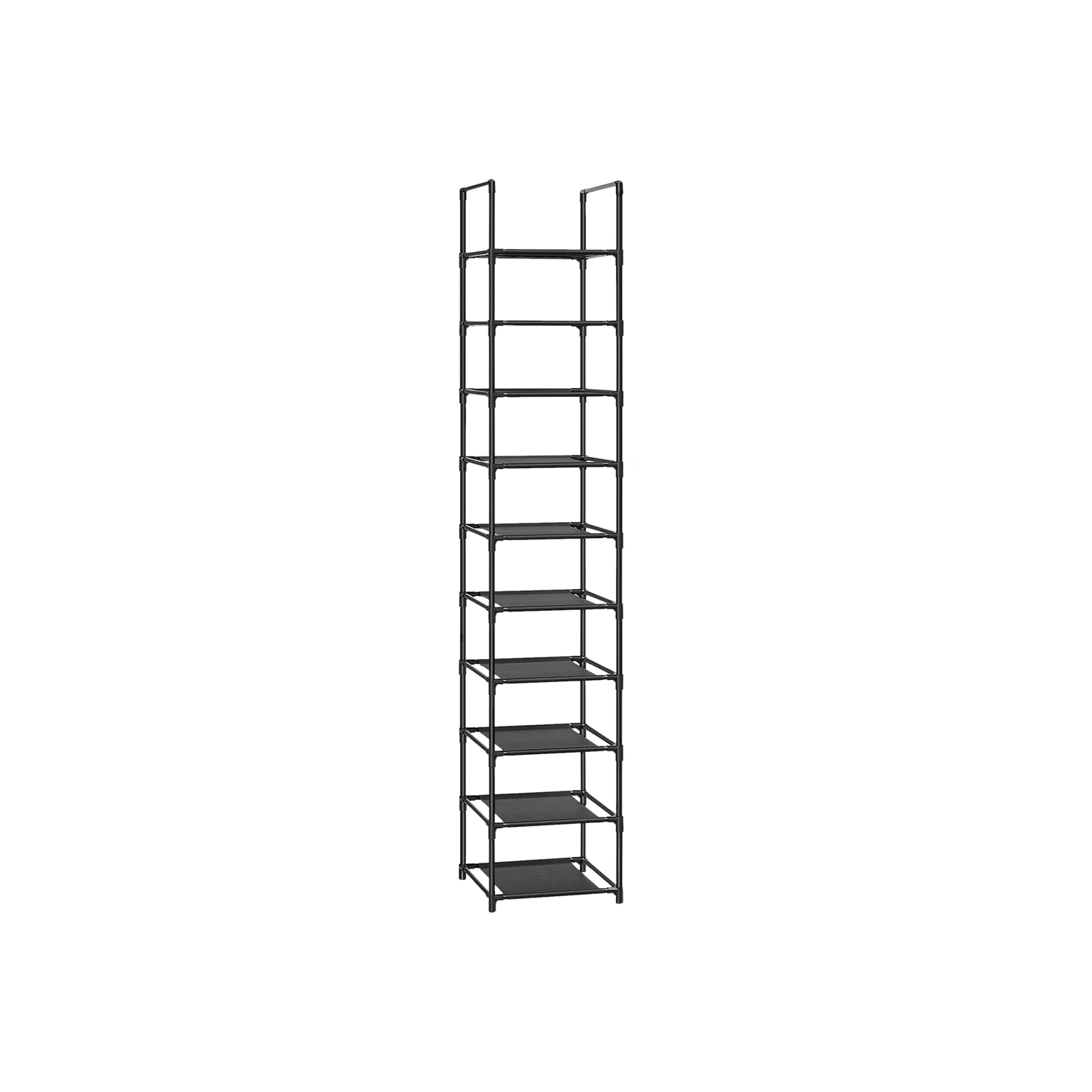 10-Tier Shoe Rack with Non-Woven Fabric Shelves - Indigo Home