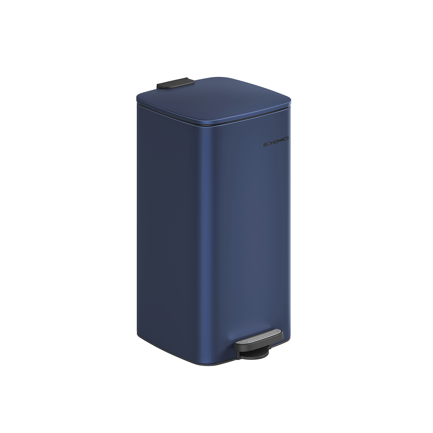 Kitchen Bin - MODRA 30L Steel Bin with Inner Bucket - Midnight Blue - Indigo Home