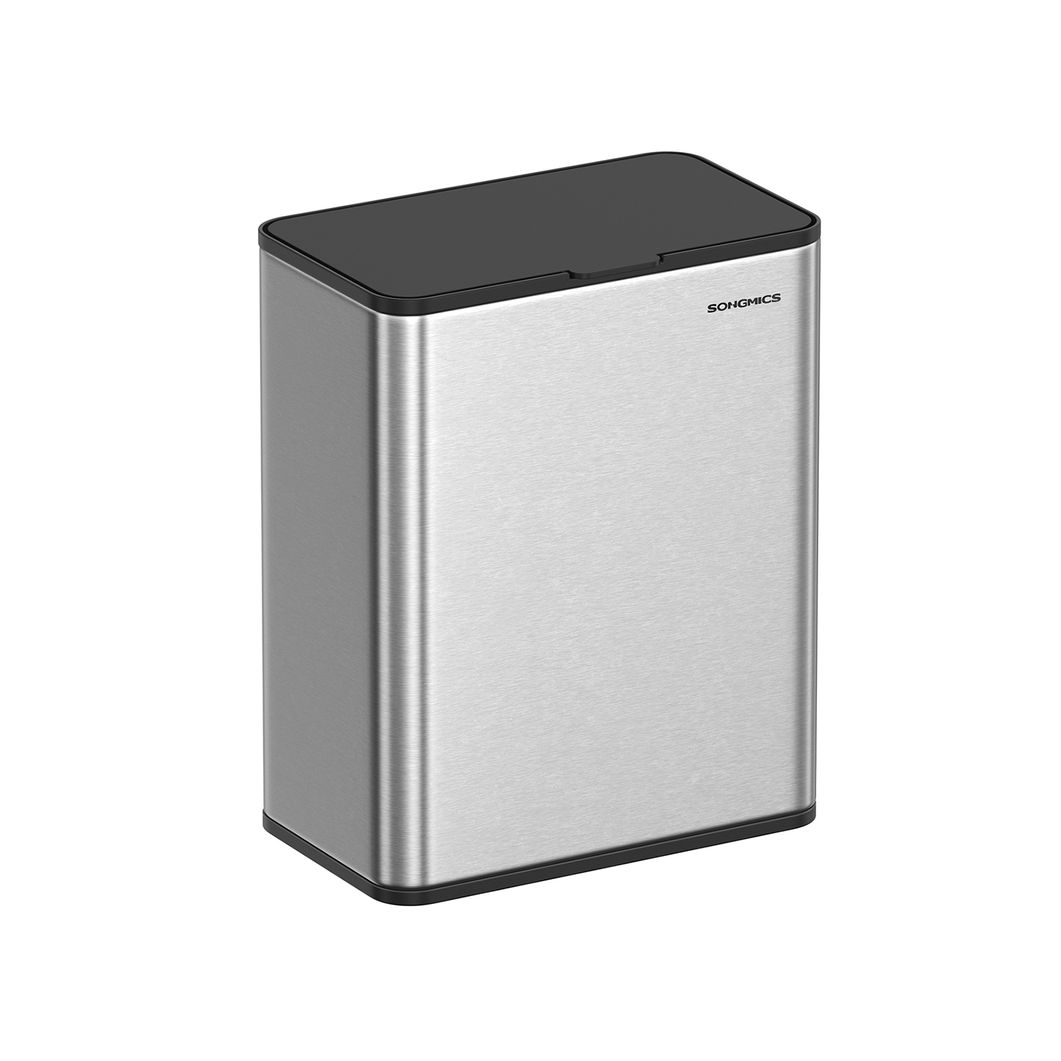 8L Hanging Kitchen Steel Bin with Lid - Indigo Home