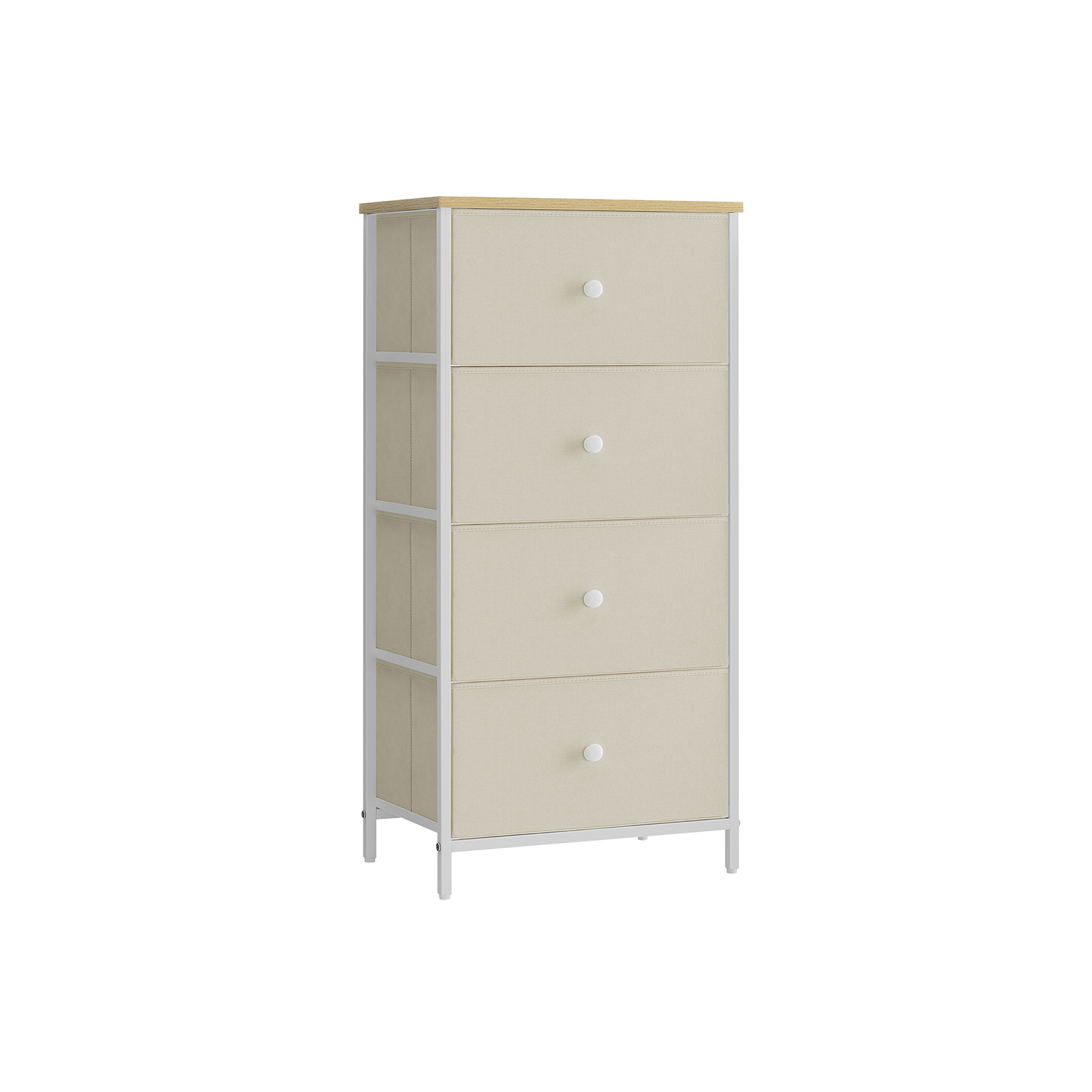 REDMOND Yellow Chest of Drawers - Tallboy, Medium-sized, 4 Drawers - Indigo Home
