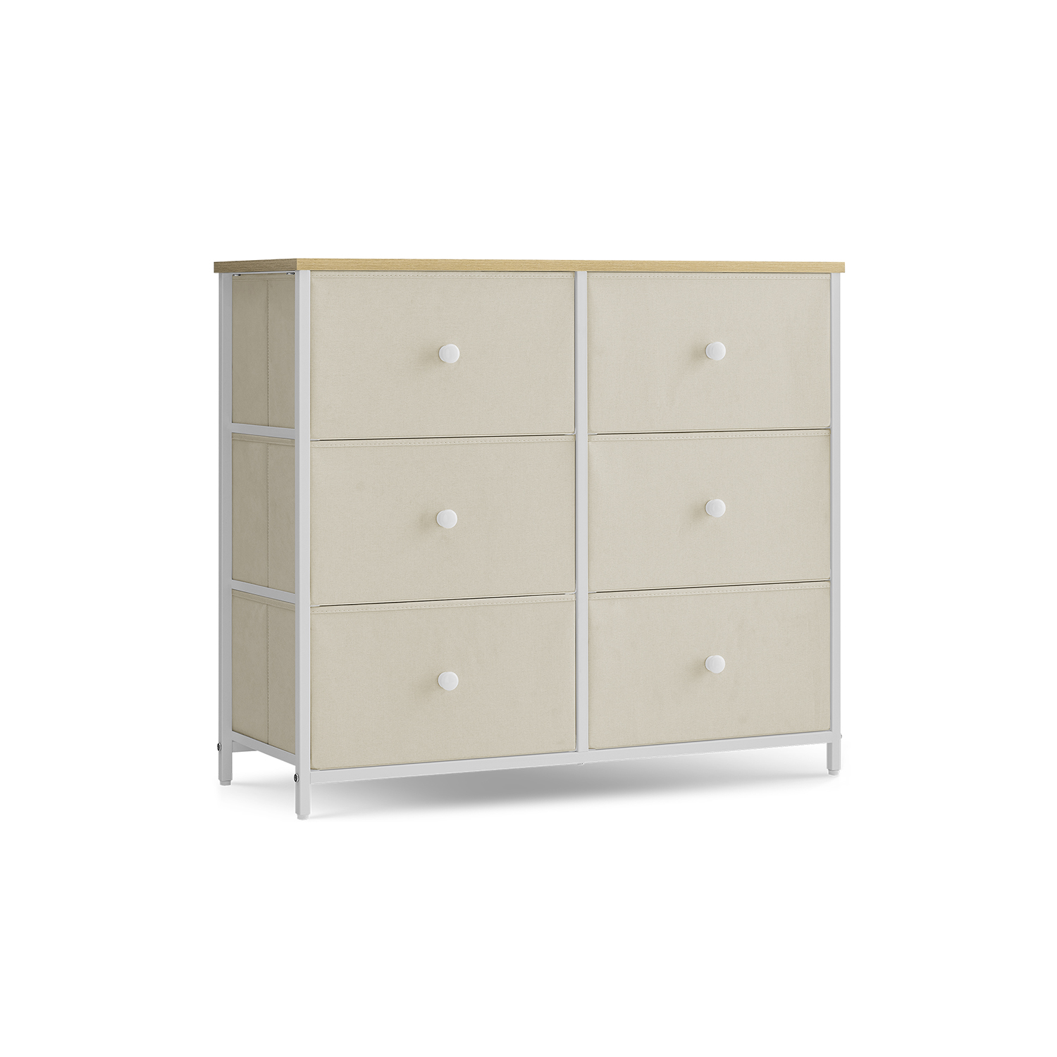 DARTMOUTH Yellow Chest of Drawers - Medium-sized, 6 Drawers, Double - Indigo Home