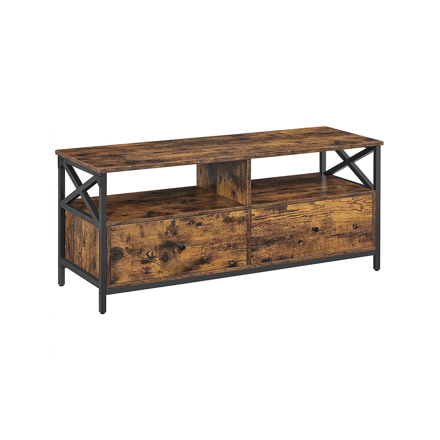 TV Stand with 2 Drawers - Indigo Home
