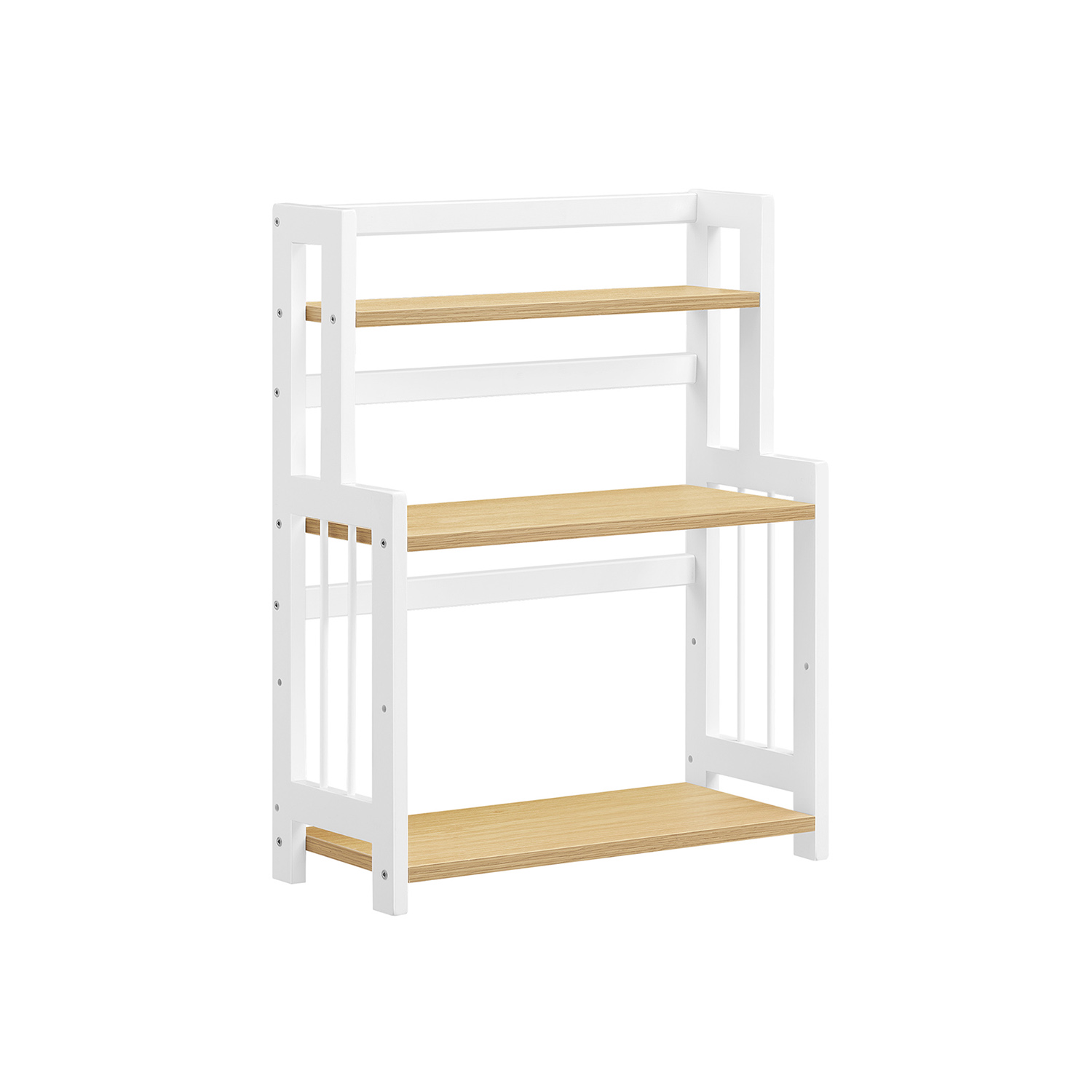 Spice Rack - SERRAH 3 Tier Countertop Bamboo Frame - Natural Oak - Indigo Home