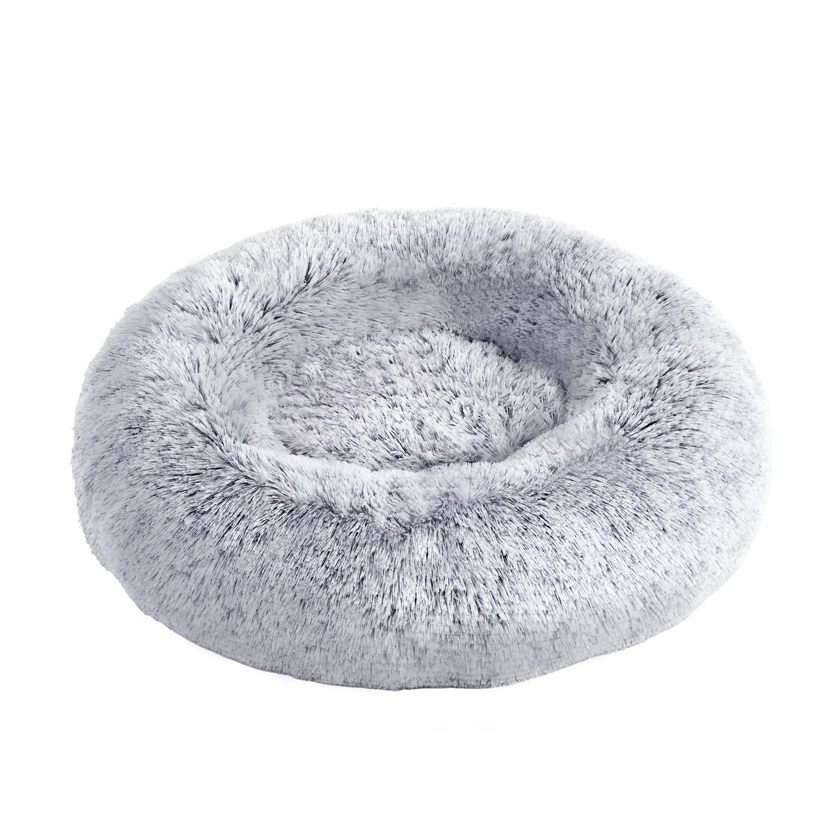 RALUKY Calming Donut Dog Bed - Grey - 70cm - Indigo Home