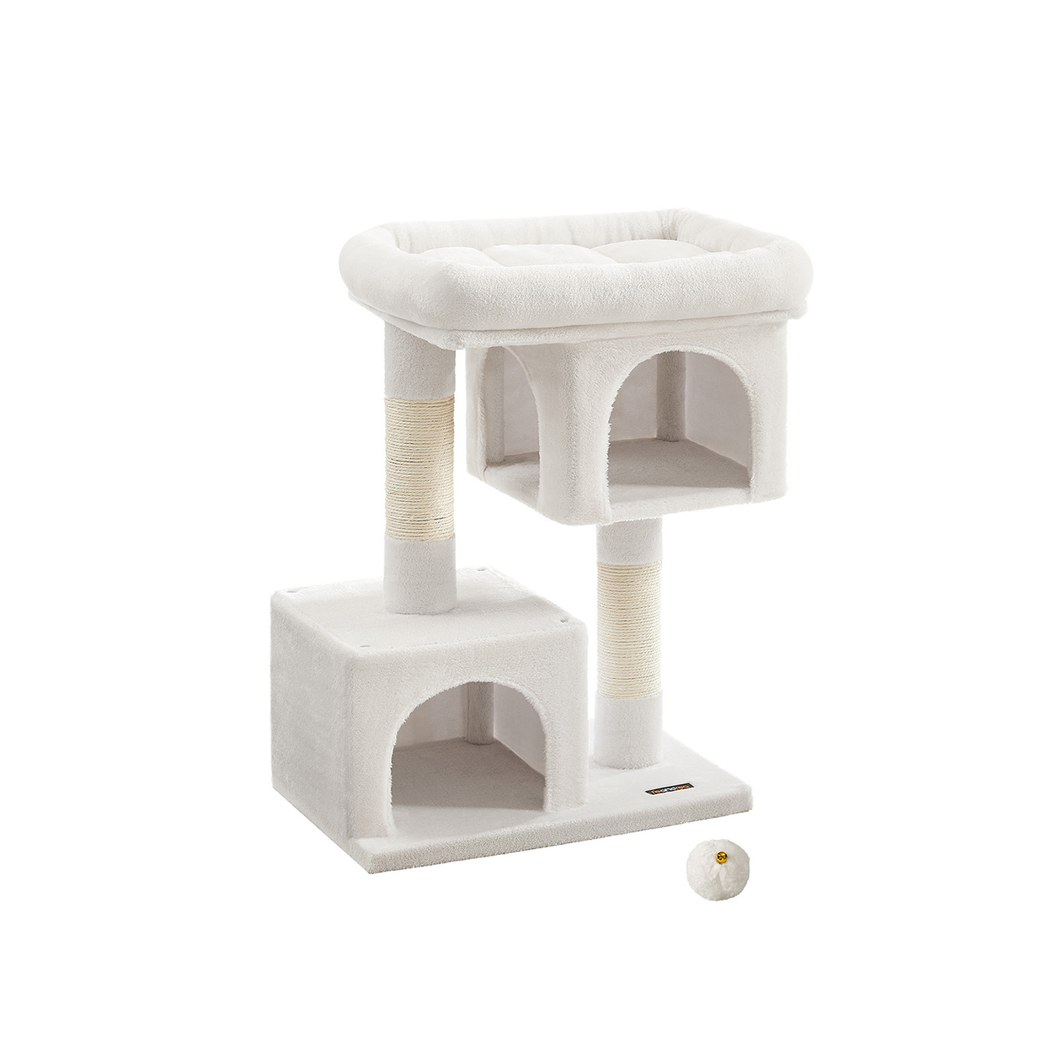 Cat Tree - AVORAE 84 cm Tall Scratching Post - White - Indigo Home