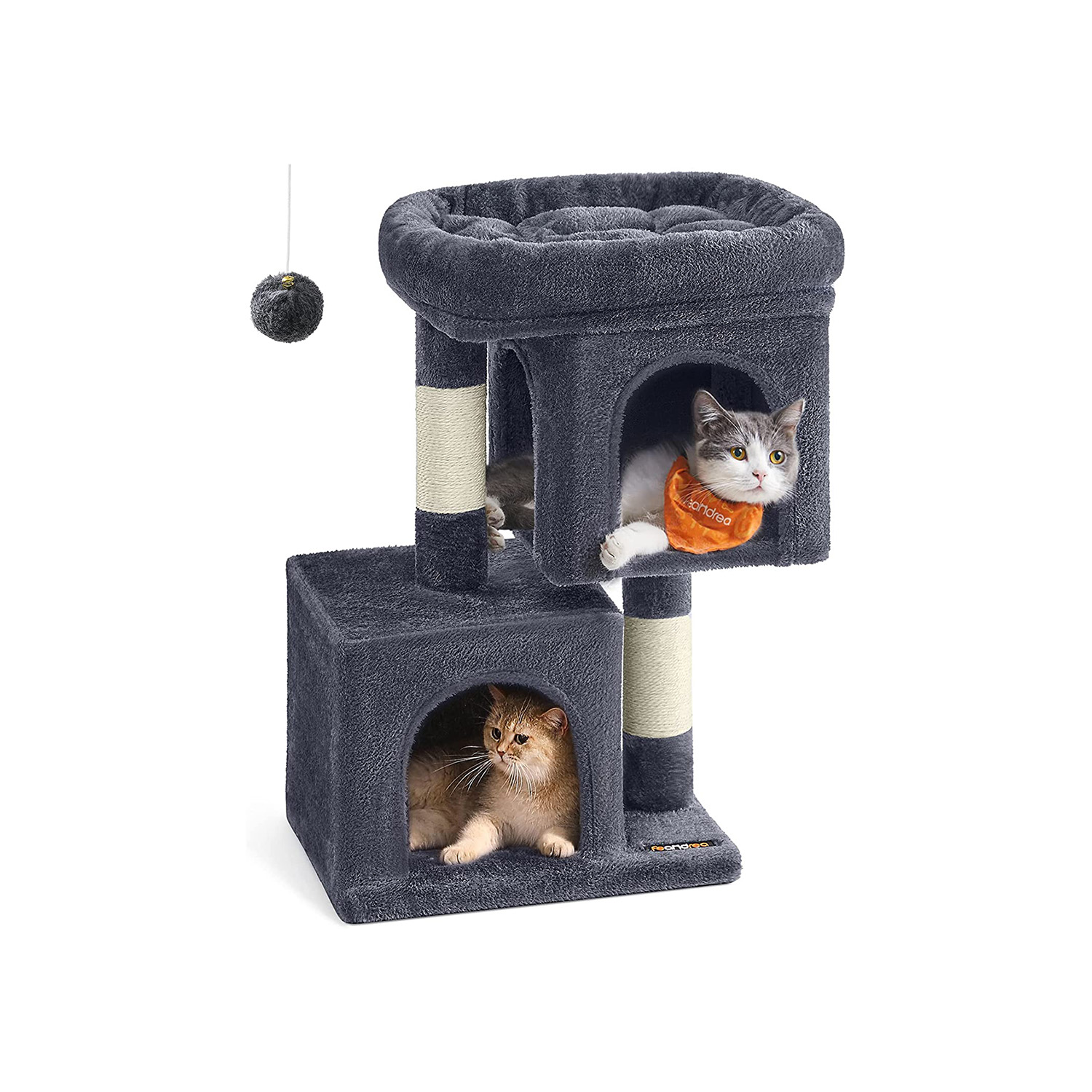 Cat Condo - LUSRAH Cat Condo for Kittens up to 3 kg - Dove Grey - Indigo Home