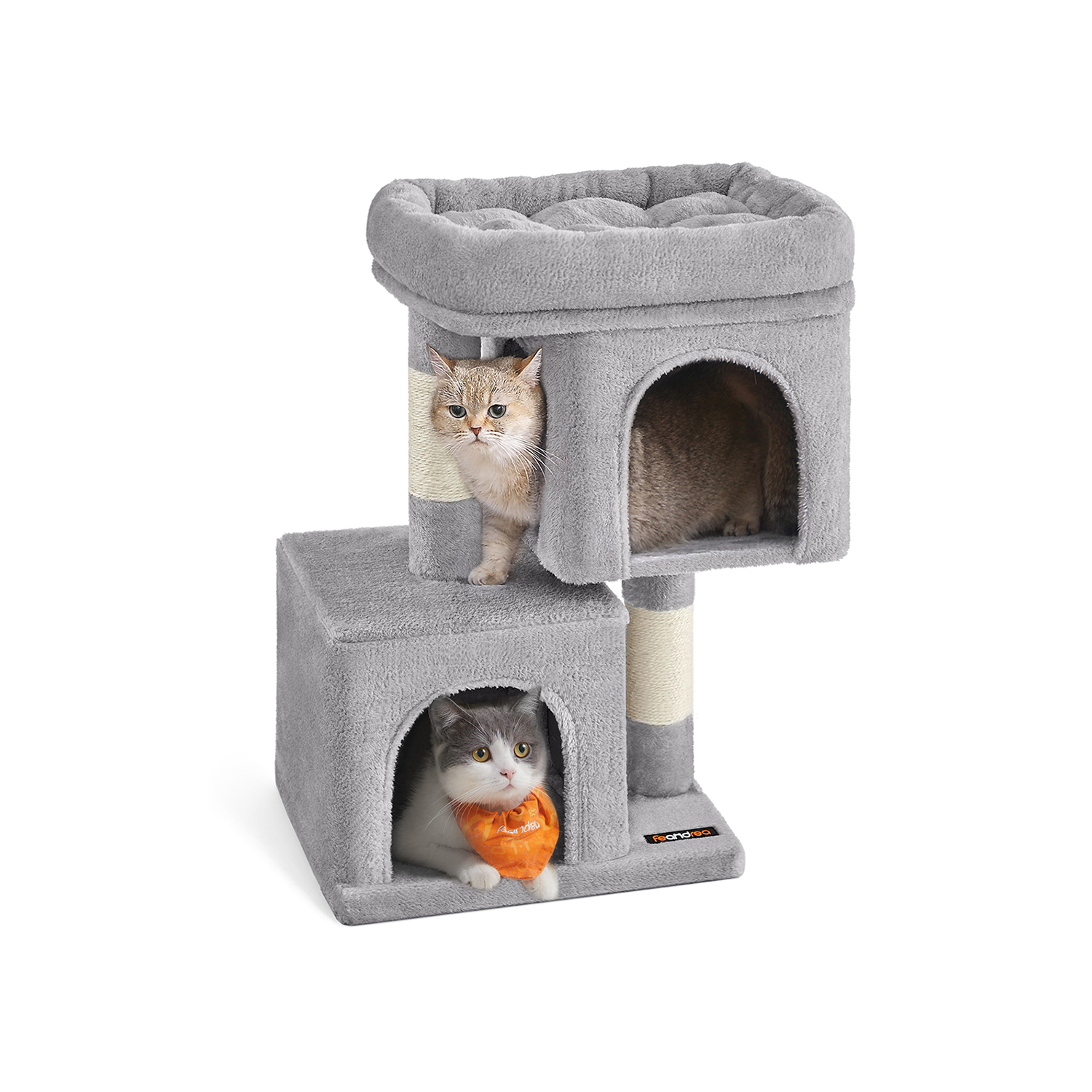 67 cm Cat Tree with 2 Cat Caves - Indigo Home