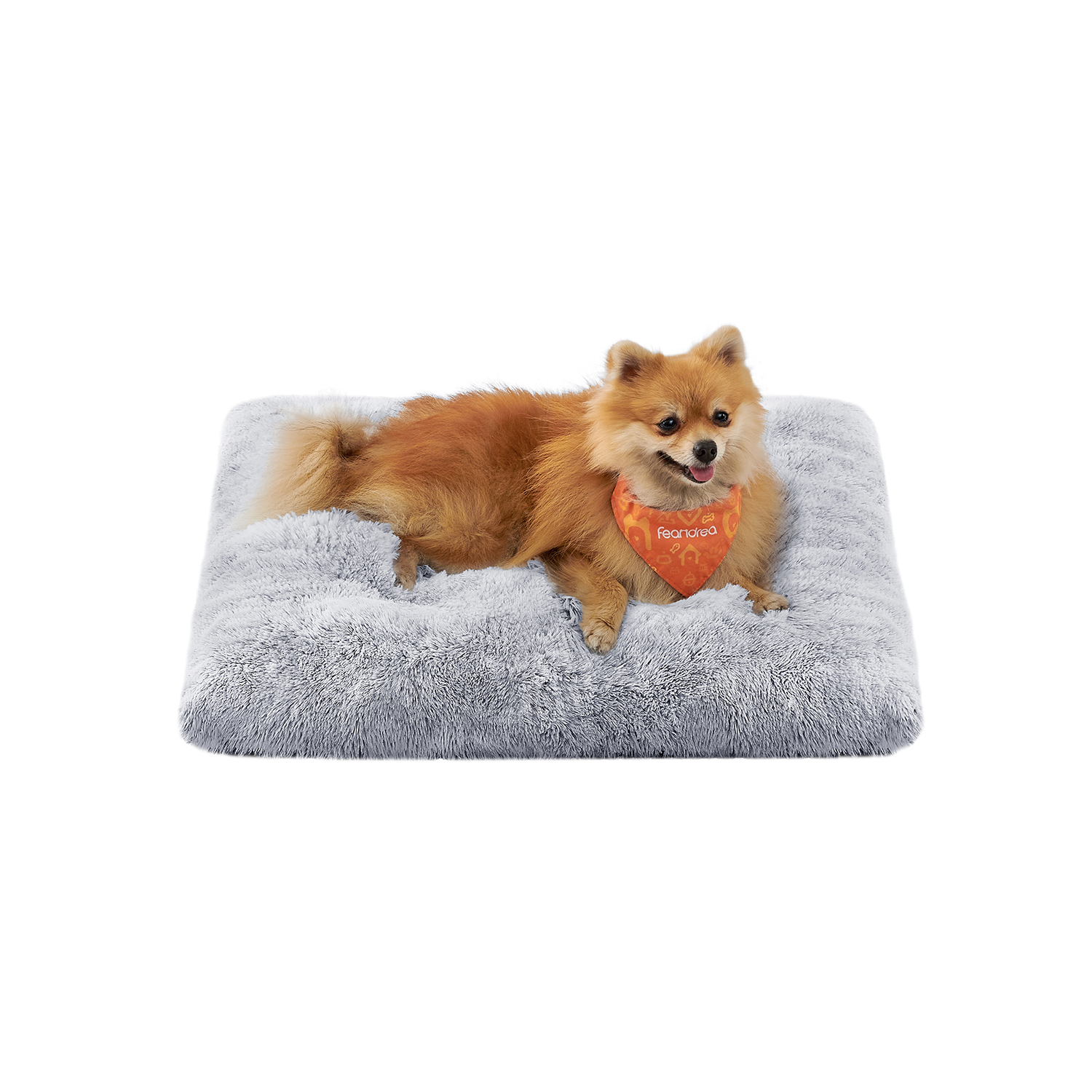Dog Bed - MONRA Fluffy Pet Bed 65 x 45 cm - Grey - Indigo Home