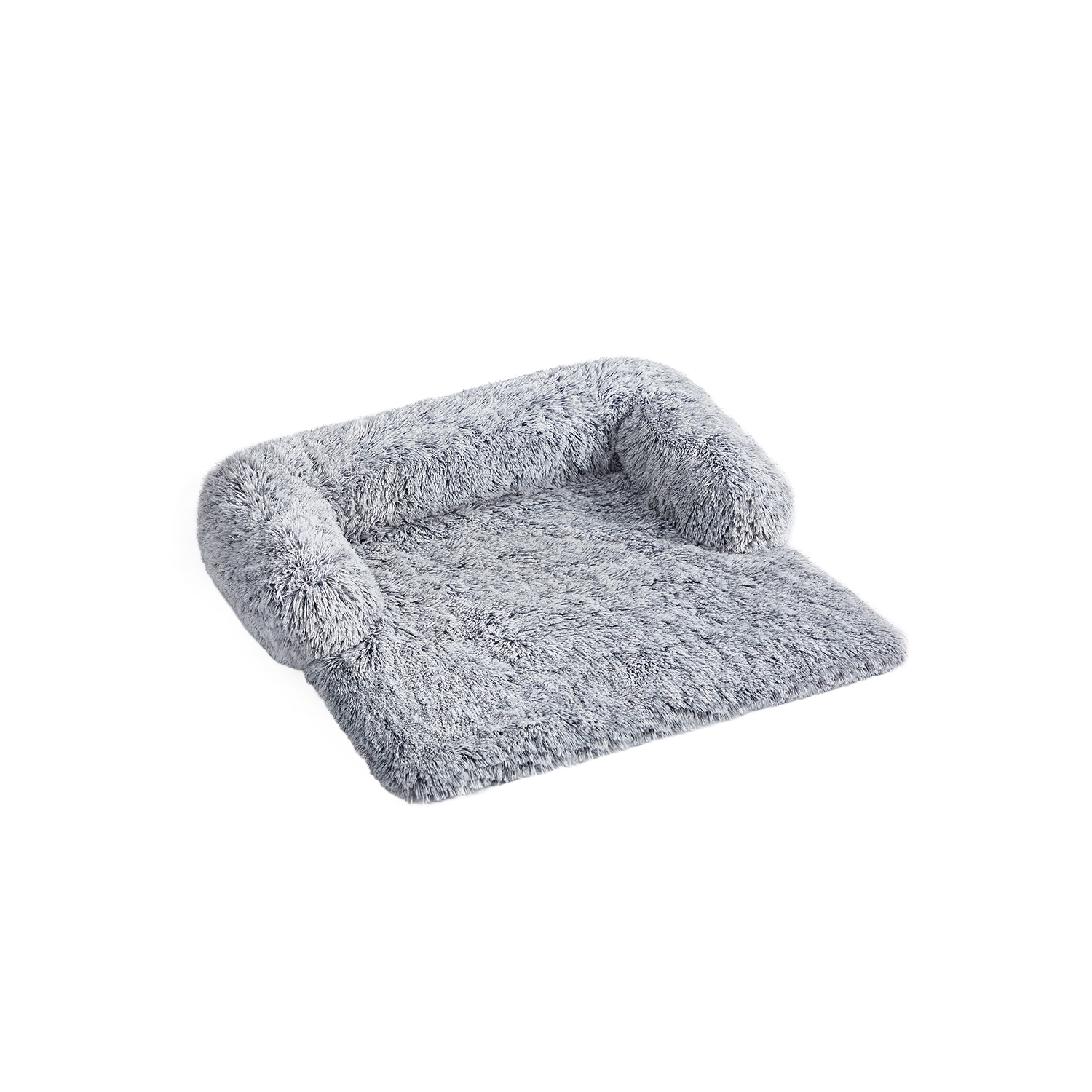 80 x 75 x 16 cm FluffyHug Dog Sofa Bed Grey Ombré - Indigo Home