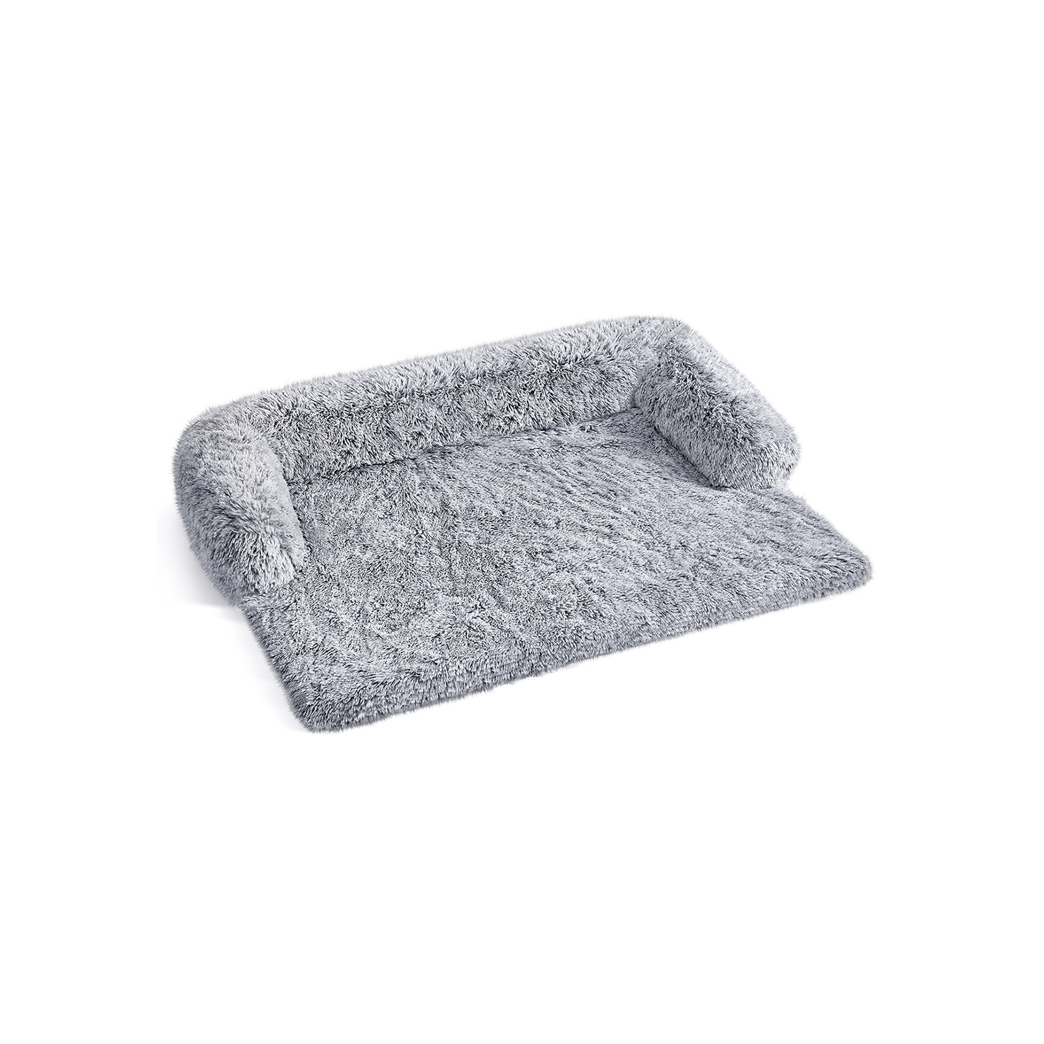 122 x 95 x 18 cm FluffyHug Dog Sofa Bed Grey - Indigo Home