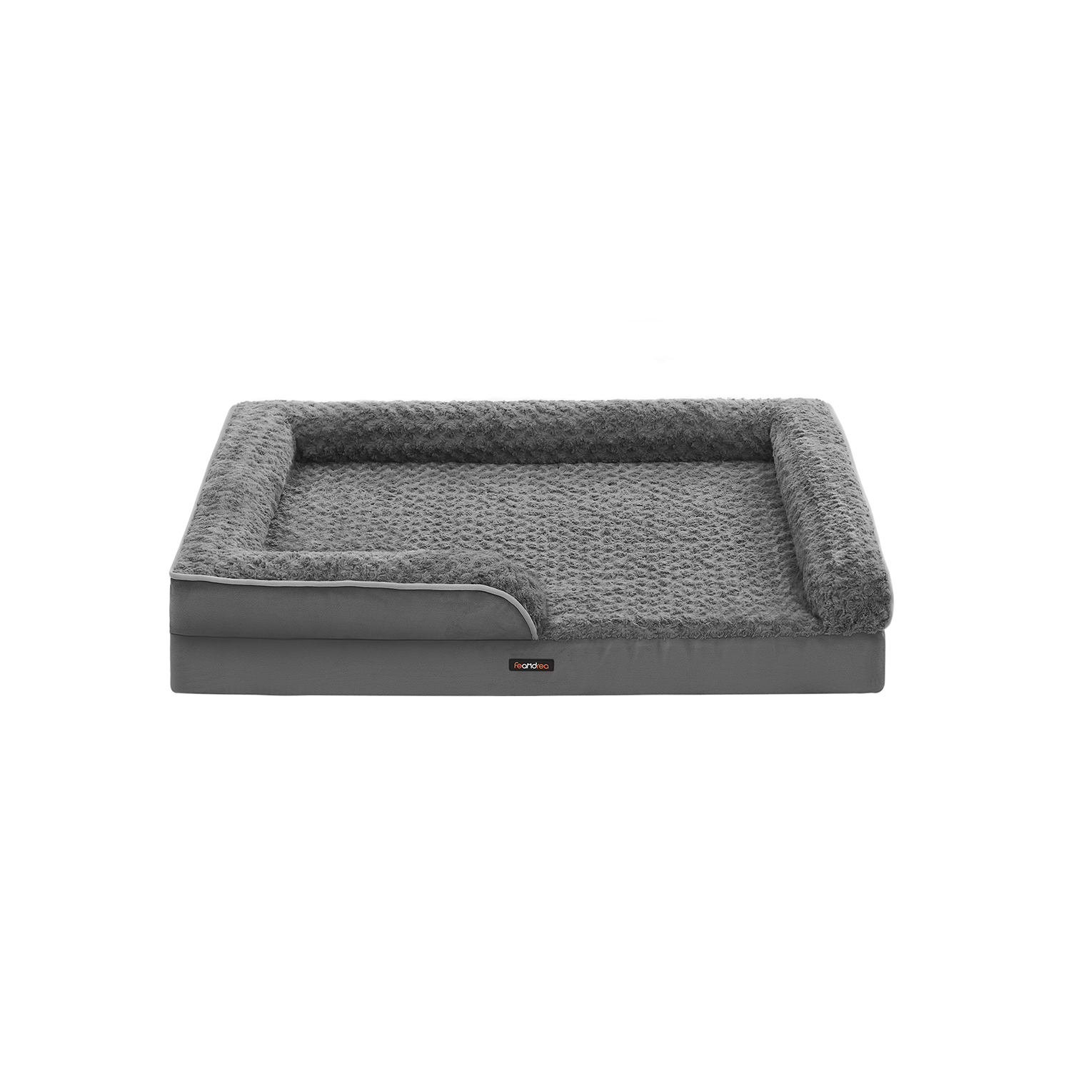Dog Bed - MONRA Orthopedic Large Dog Bed with Memory Foam - Slate Grey - Indigo Home