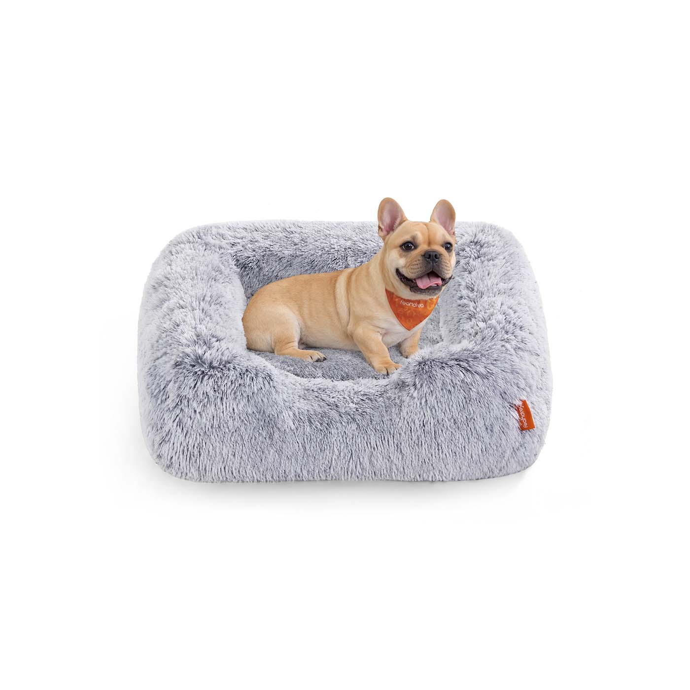 Dog Bed - MONRA Orthopedic Memory Foam Bolster Bed 71cm - Grey - Indigo Home
