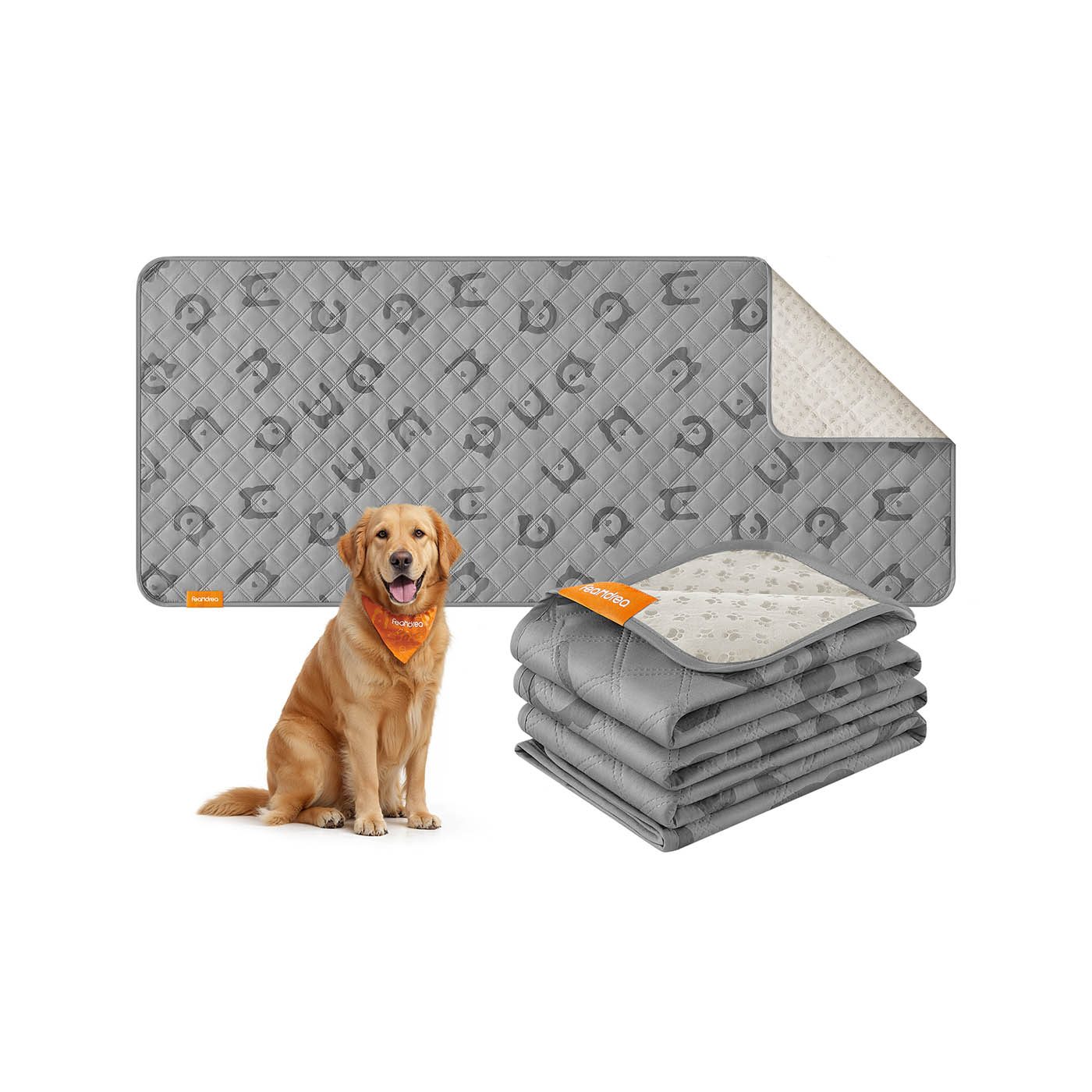 Dog Blanket - MARNA Waterproof Large Dog Blanket 178 x 76 cm - Dove Grey - Indigo Home