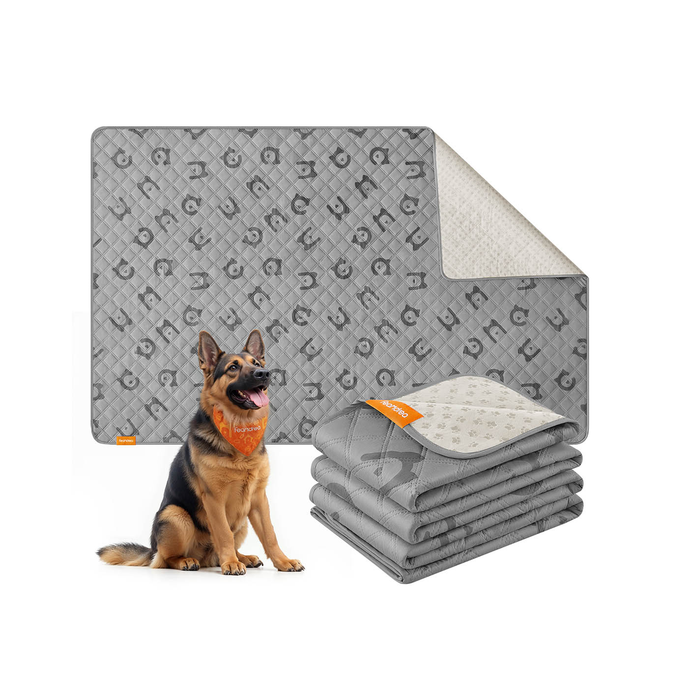 Dog Blanket - MARNA Waterproof Large Dog Blanket 208 x 132 cm - Dove Grey - Indigo Home