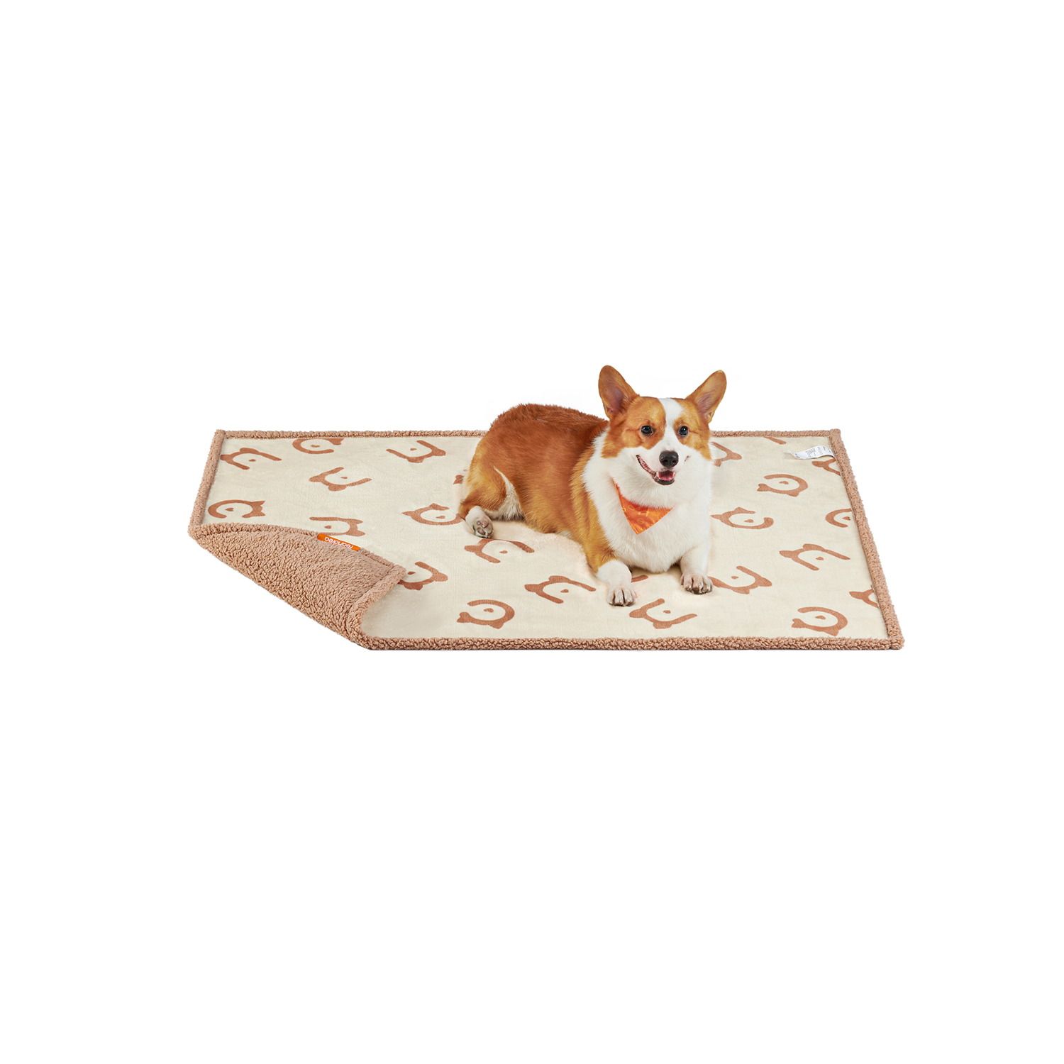 L Waterproof Sherpa Fleece Dog Blanket - Indigo Home