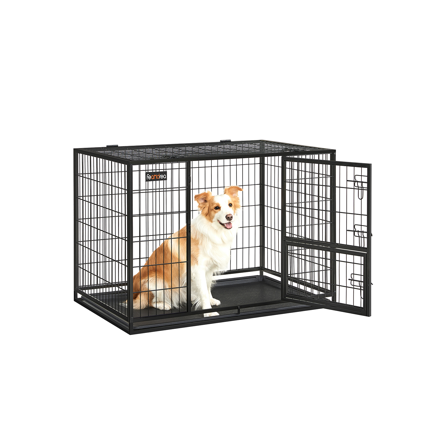XL Heavy-Duty Dog Crate with Removable Doors - Indigo Home