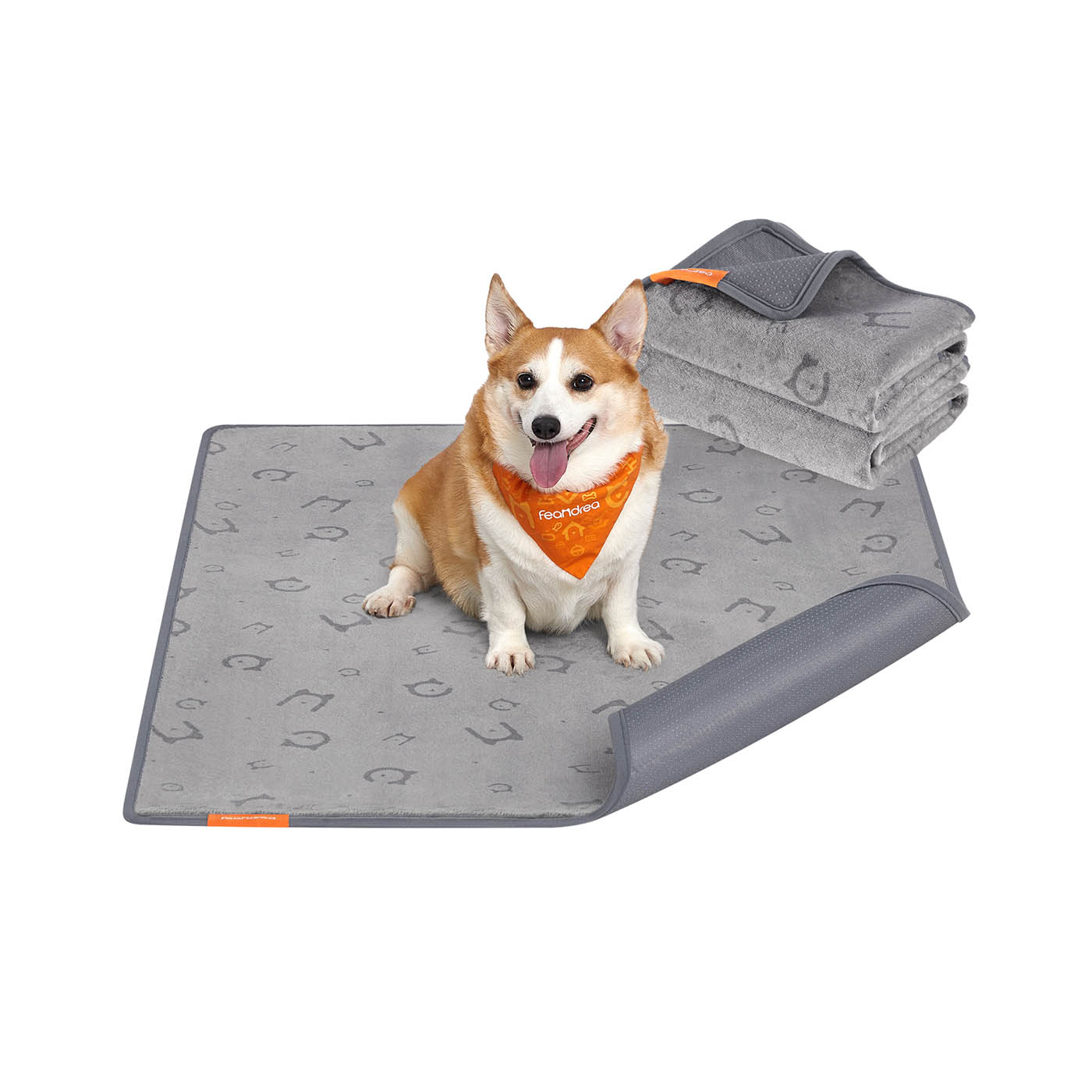 Dog Training Pads - SOLLIA Reusable 2 Pack 122 x 91 cm - Dove Grey - Indigo Home