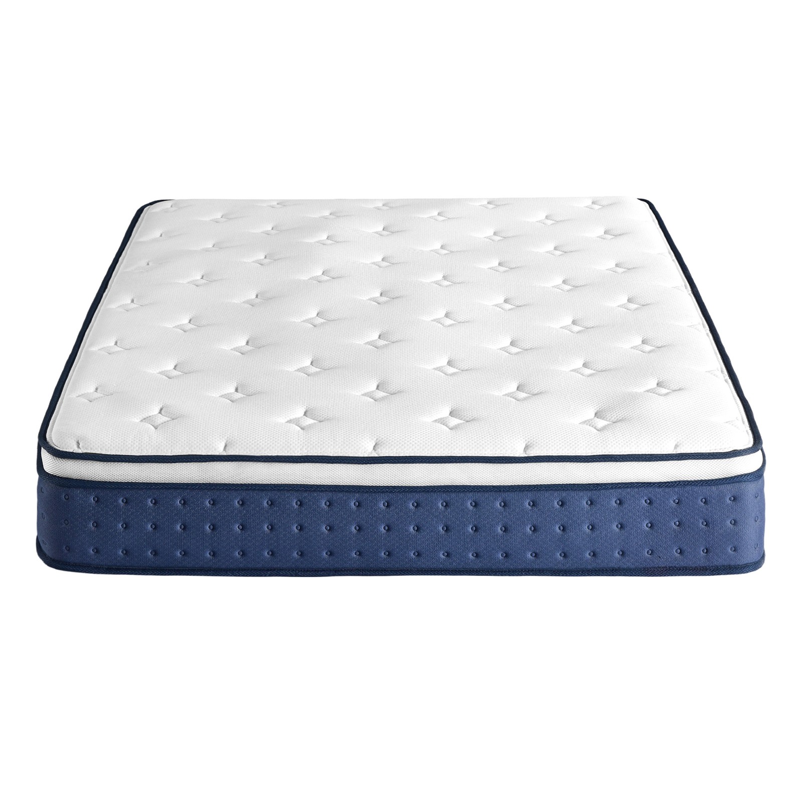 SAXUCU Double Hybrid Spring and Foam Mattress - Blue - Indigo Home