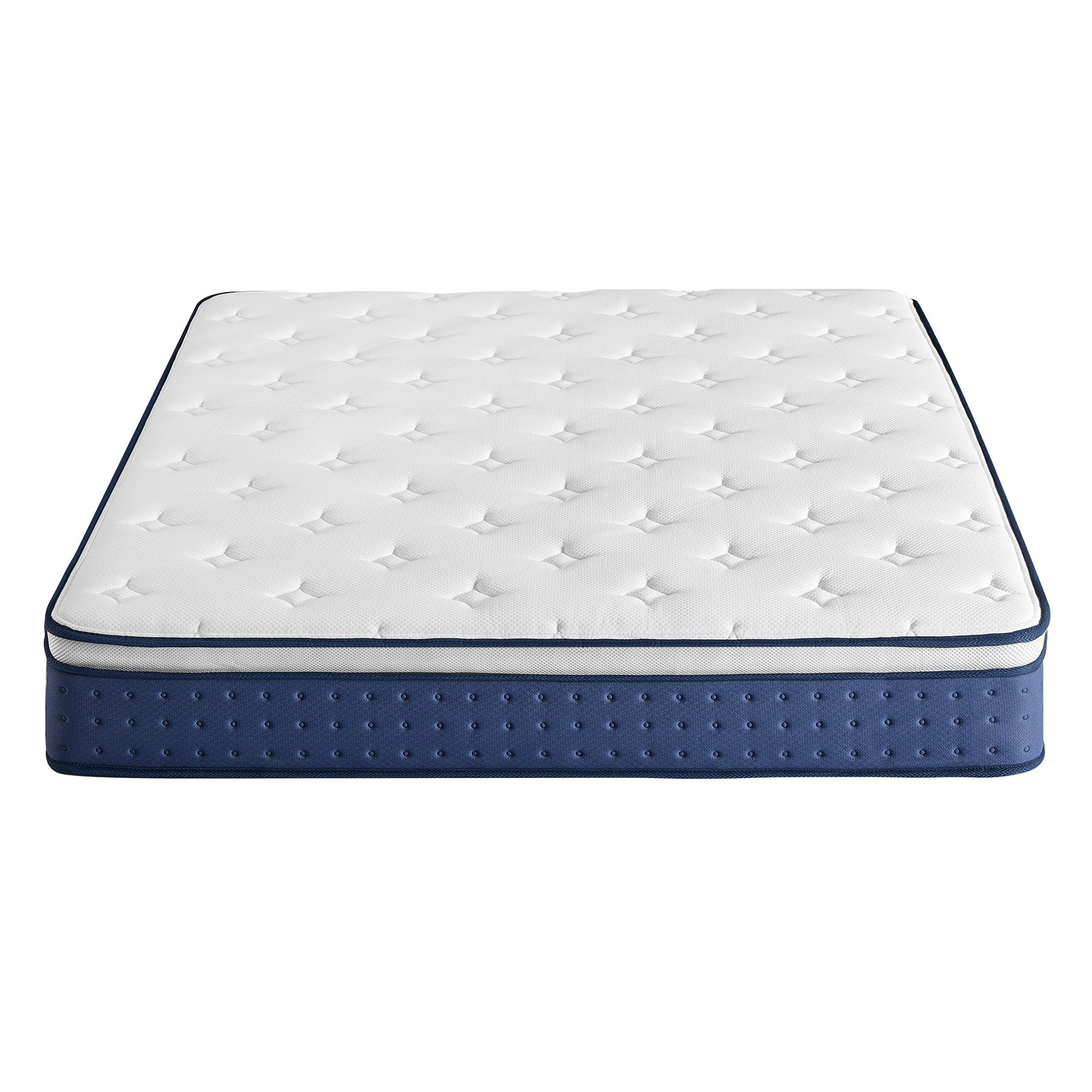 SAXUSA King Hybrid Spring and Foam Mattress - Blue - Indigo Home
