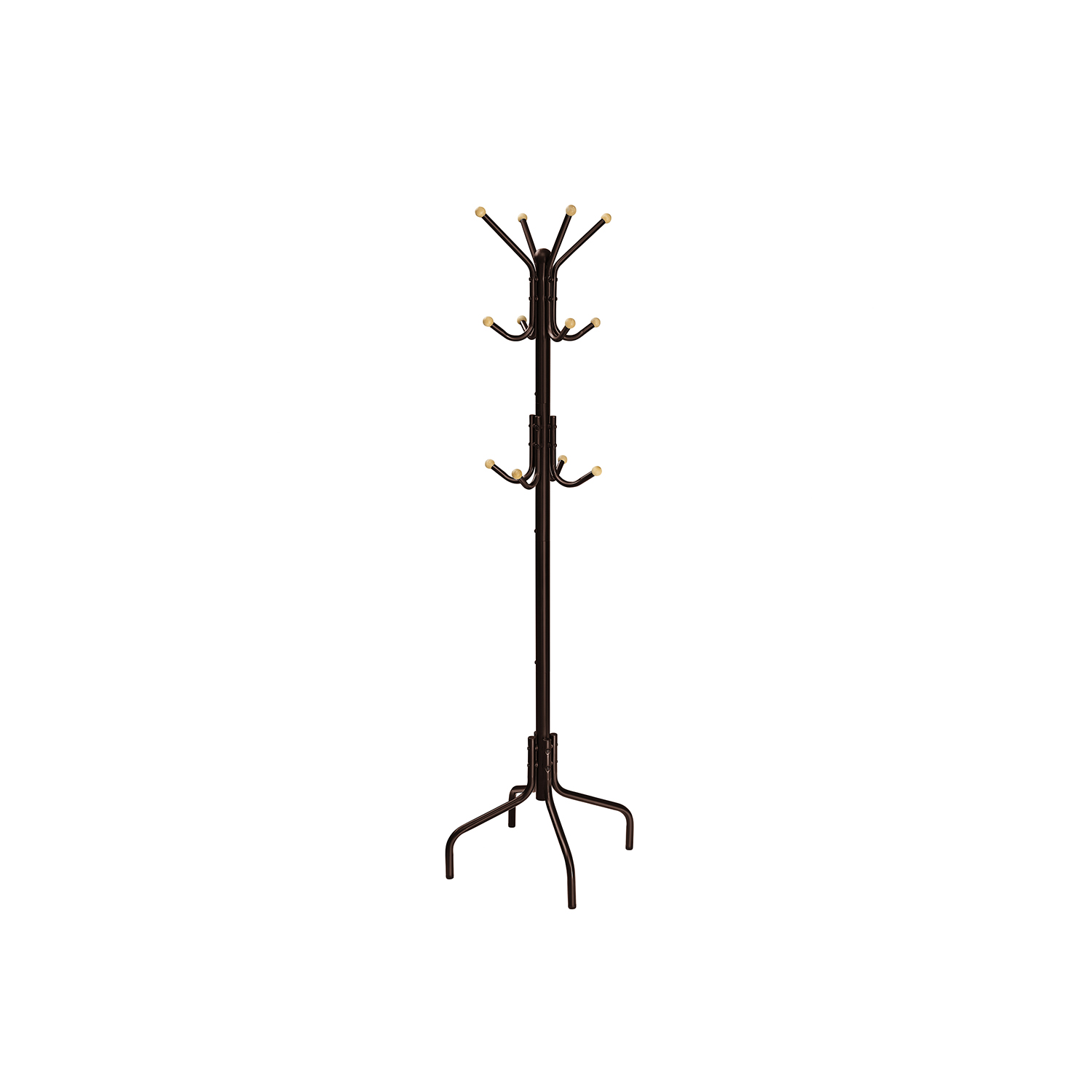 Coat Stand with 12 Hooks and 4 Legs - Indigo Home