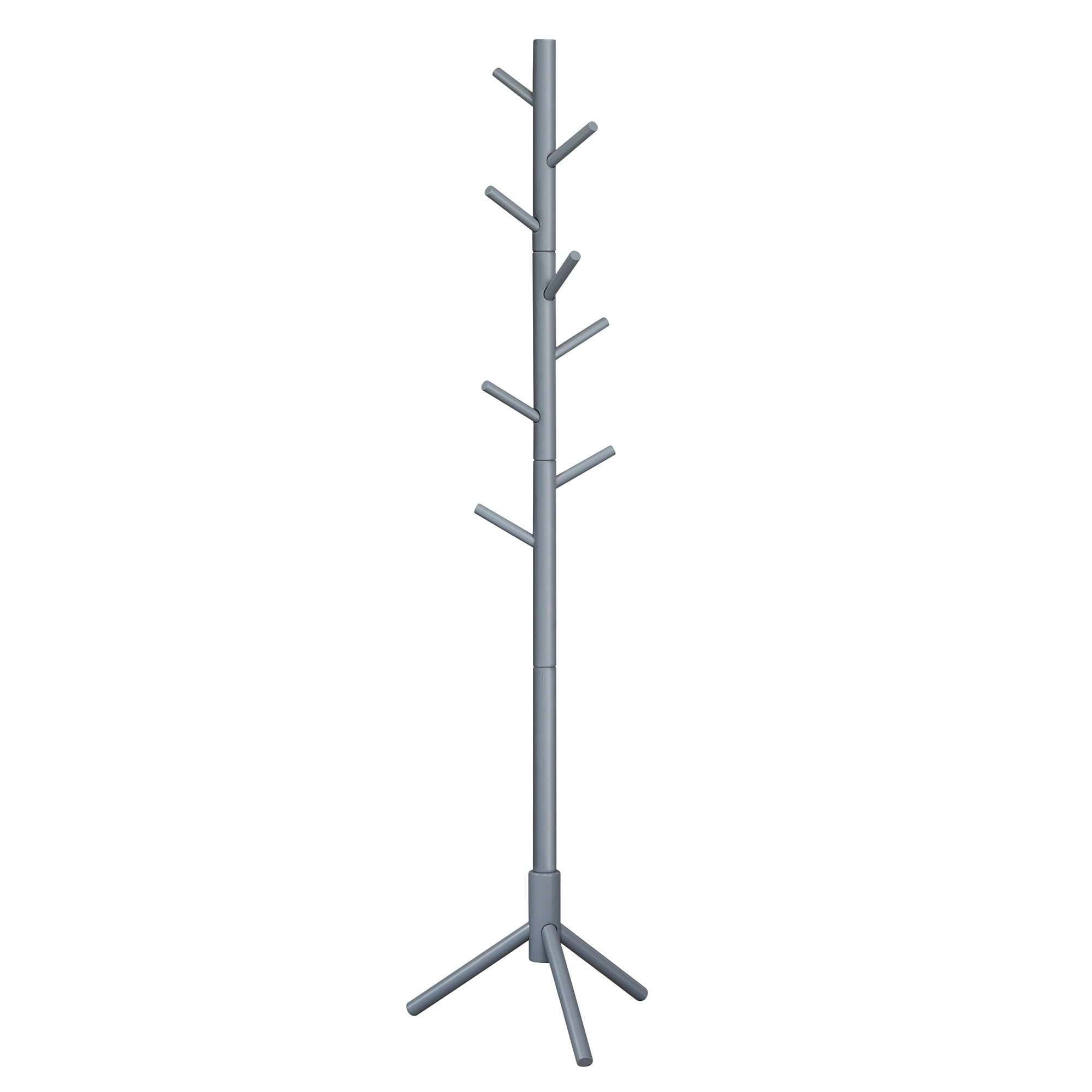Coat Rack - VIVRAE Solid Wood Coat Rack Grey - Indigo Home