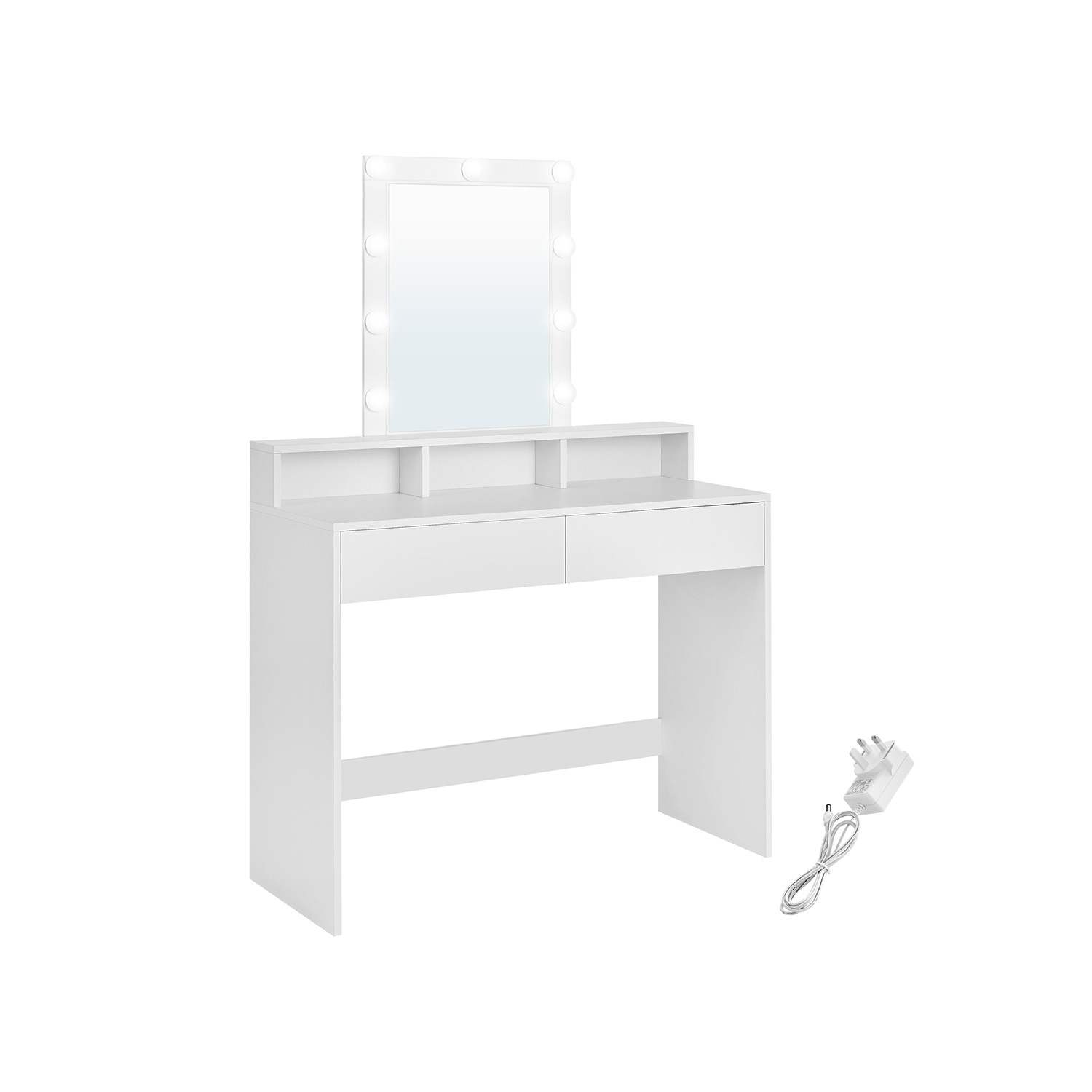 Dressing Table - BUKHARA Dresser White 100cm - Indigo Home