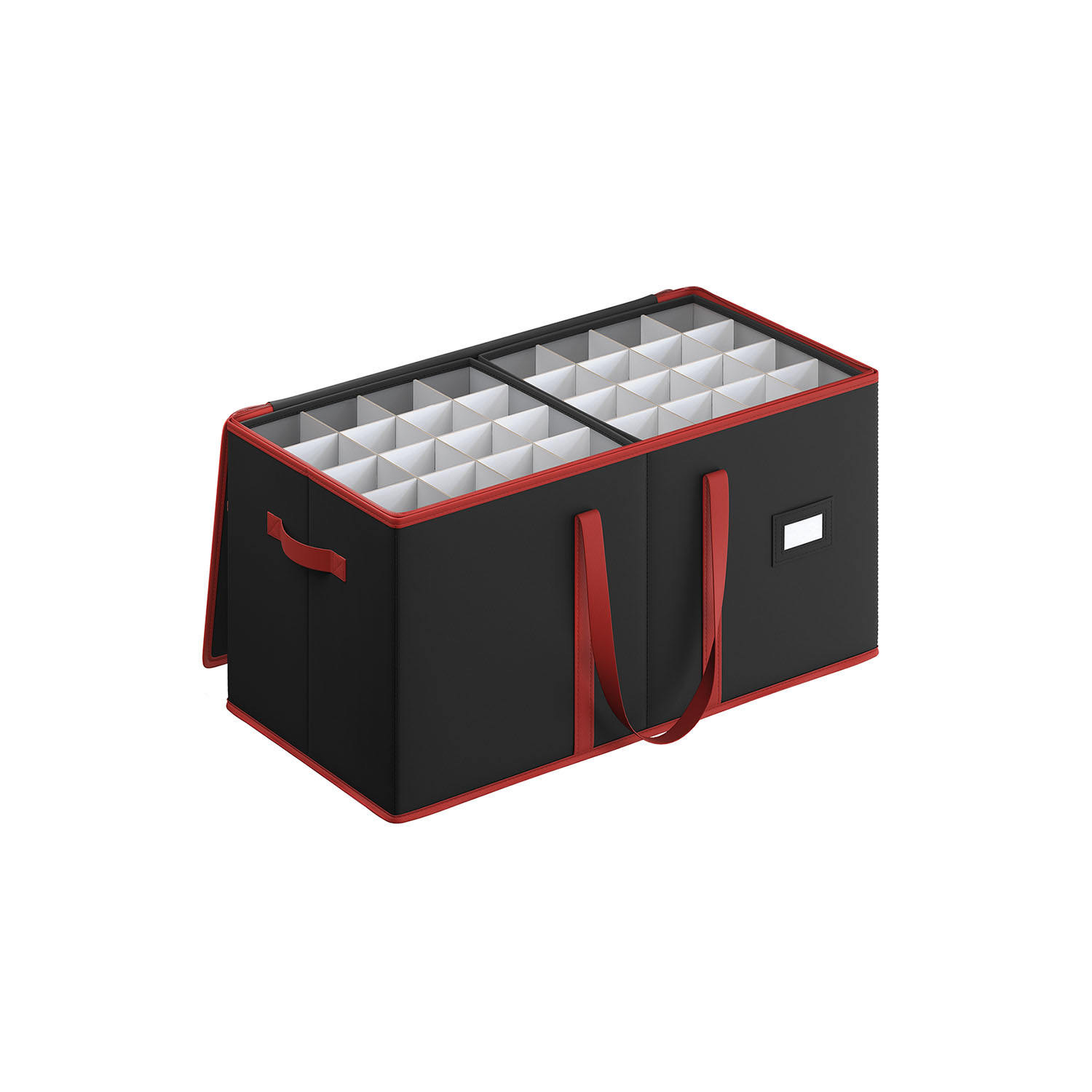 Decoration Storage Box - MONON Large Christmas Storage Box with Handles - Black - Indigo Home