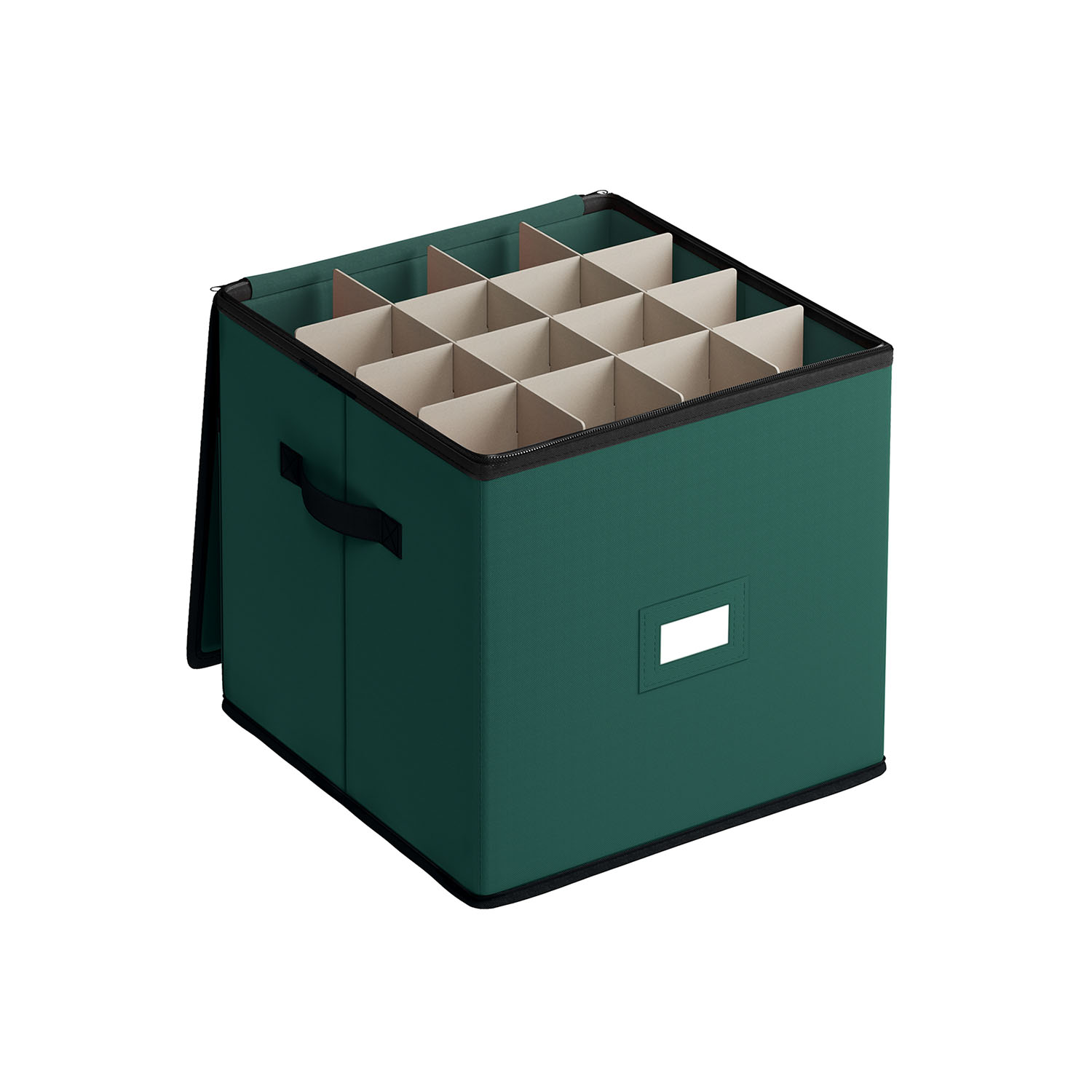 Decoration Storage Box - MONON 64 Slots 7.6 cm Organizer - Forest Green - Indigo Home