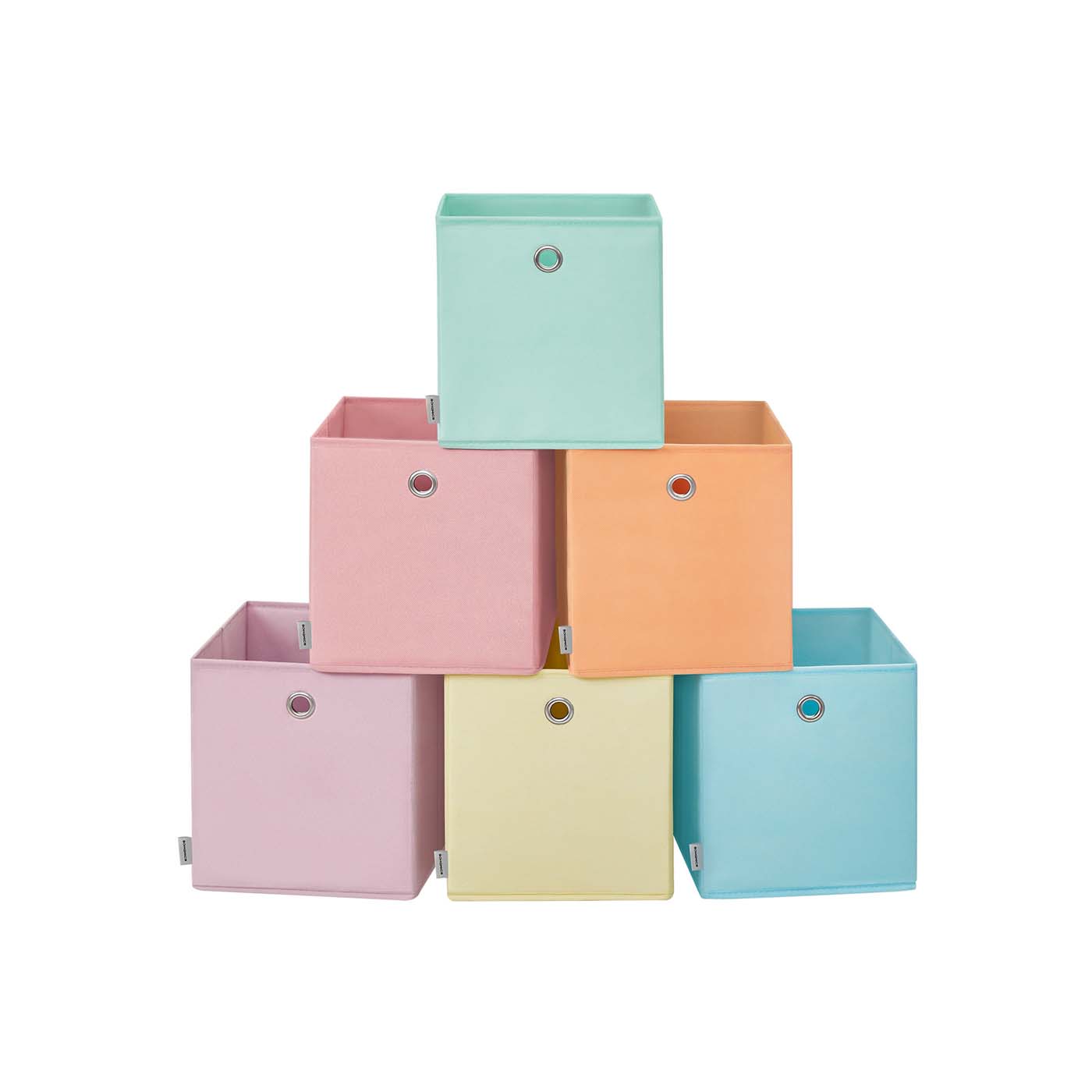 Storage Cubes - ARCRO 6 Storage Organizing Cubes 28cm - Multi Colour - Indigo Home