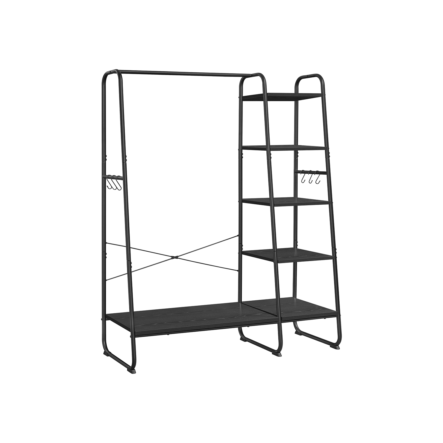 Clothes Rack - VIVRO Shoe Shelf Ebony Black - Indigo Home