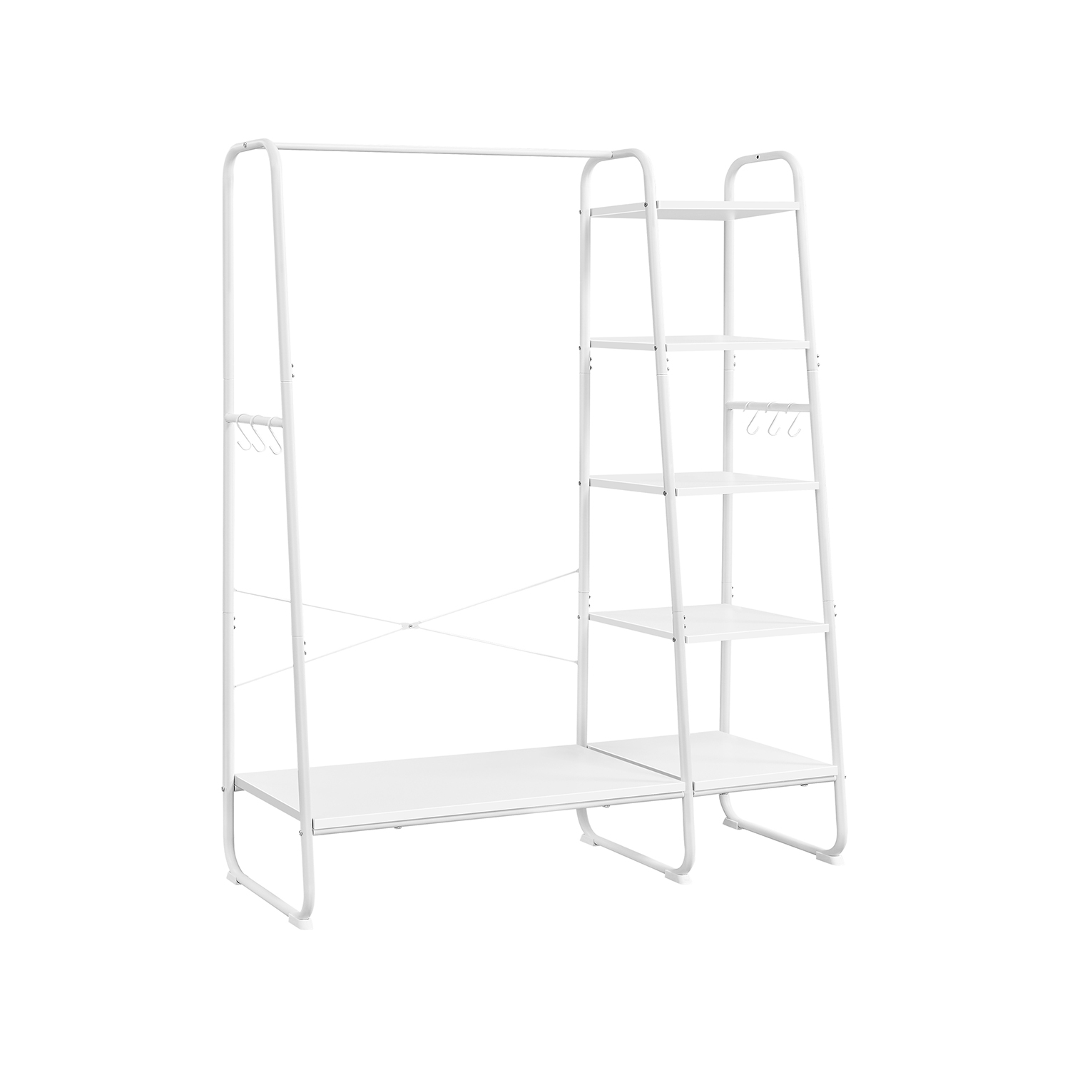 Clothes Rack - VIVRO Shoe Shelf Rack Matte White - Indigo Home