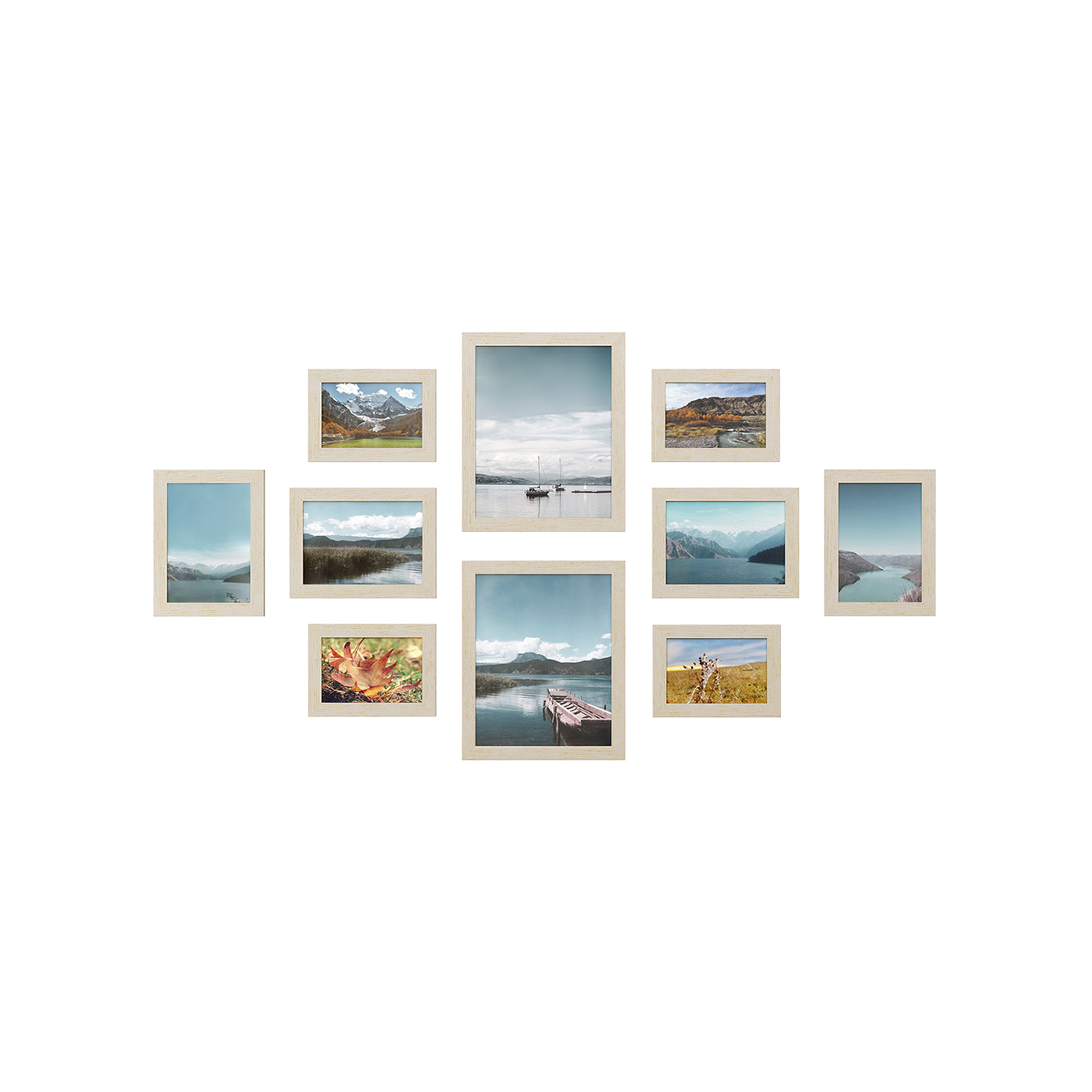 Set of 10 Photo Frames - Indigo Home
