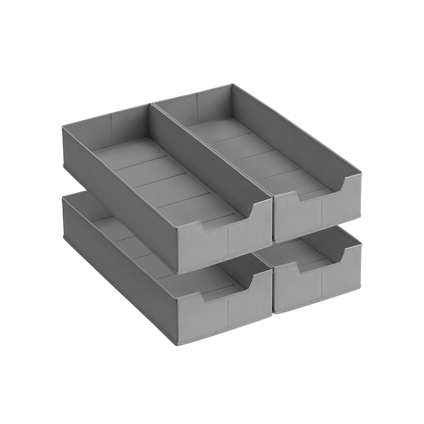 Drawer Organisers - VELON Foldable Set without Dividers 50cm - Dove Grey - Indigo Home