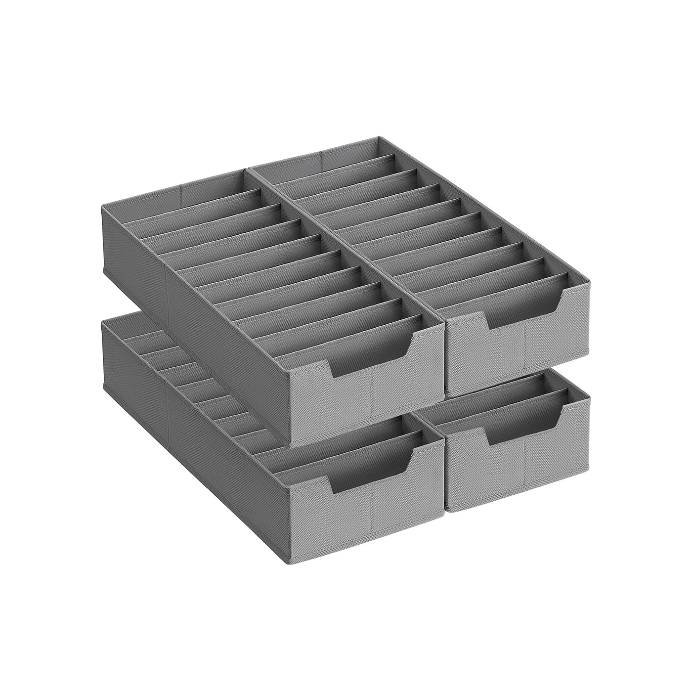 Drawer Organisers - VELON Foldable Set with Dividers 50cm - Dove Grey - Indigo Home