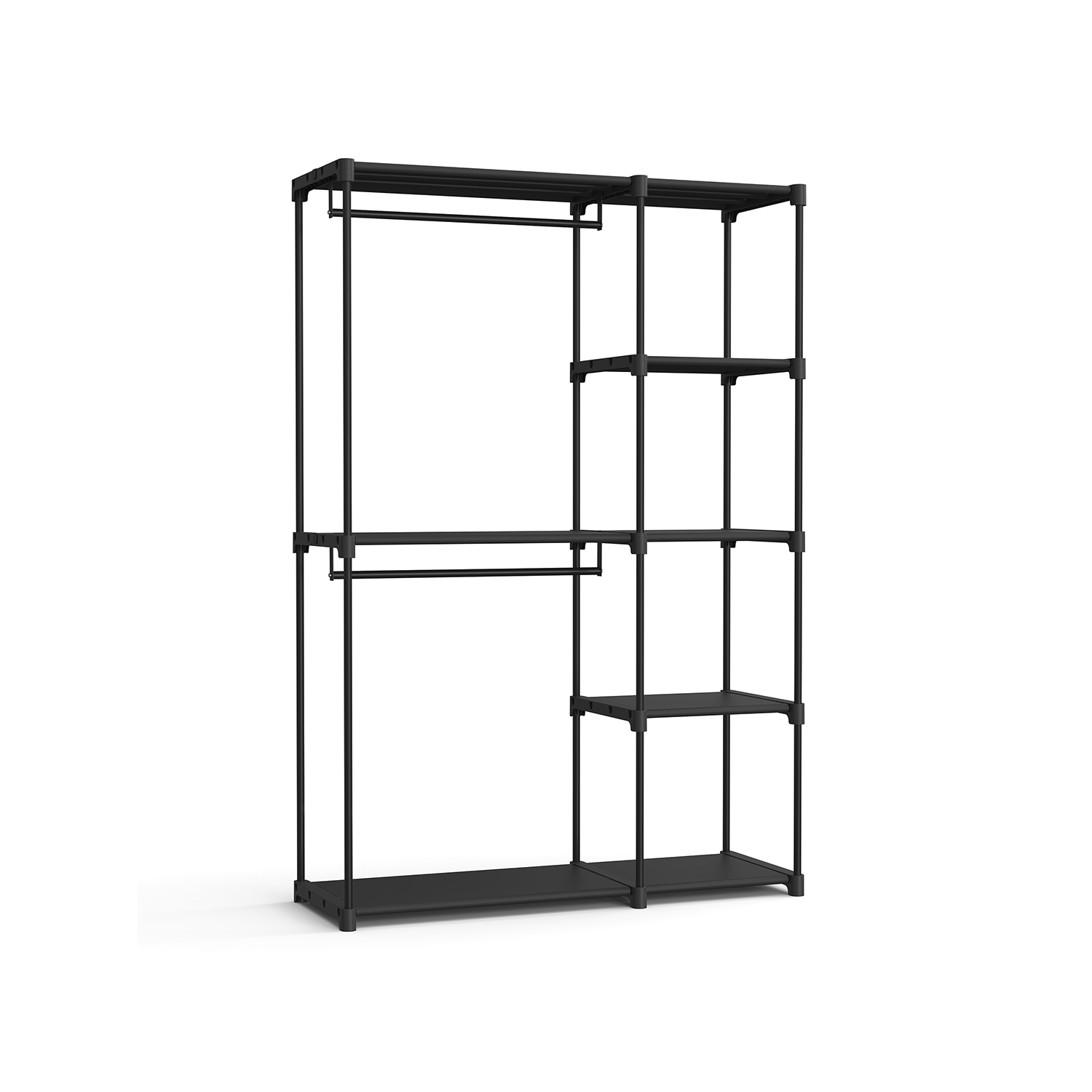 Foldable Wardrobe with Clothes Rails 43 x 124 x 182 cm - Indigo Home