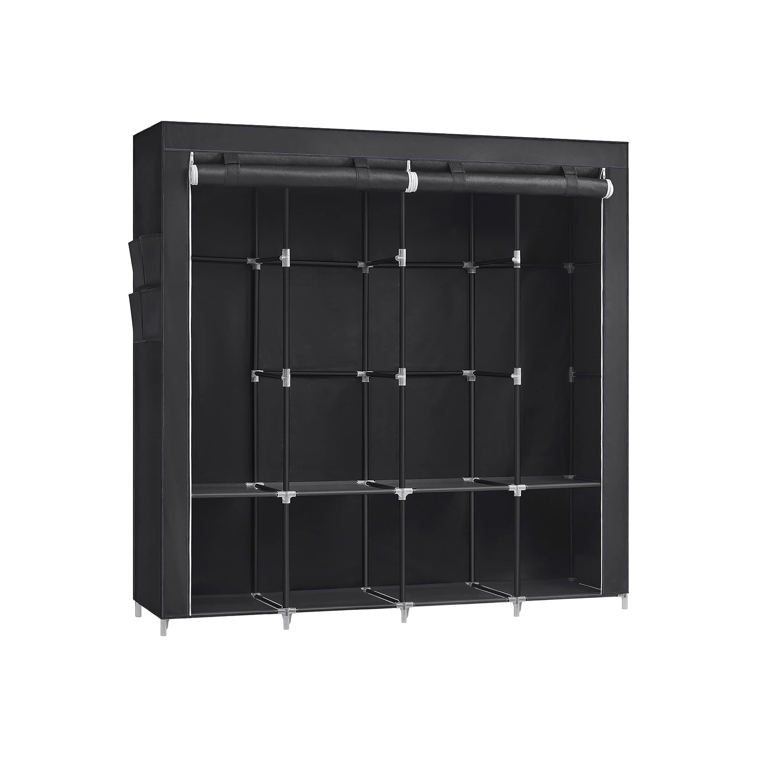 Clothes Wardrobe with Fabric Cover - Indigo Home