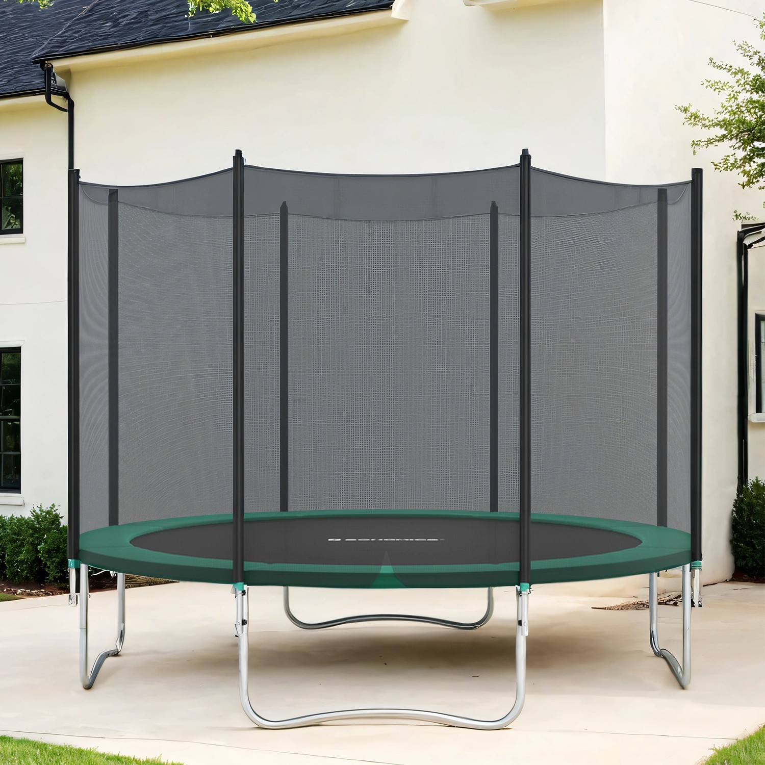 Trampoline Pad - LUSNOS 8 ft Safety Spring Cover - Green - Indigo Home