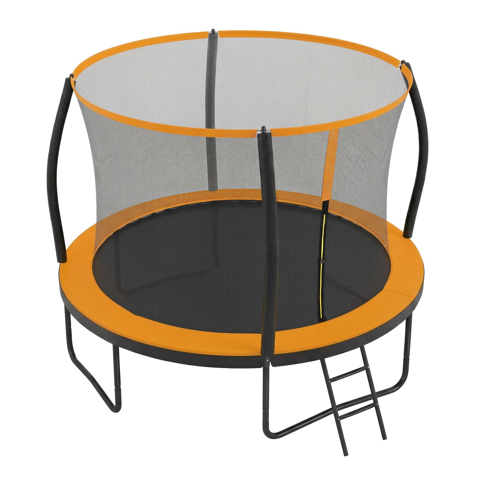 DALCROSS Kids Outdoor Trampoline with Safety Net - 10ft - Black and Orange - Indigo Home