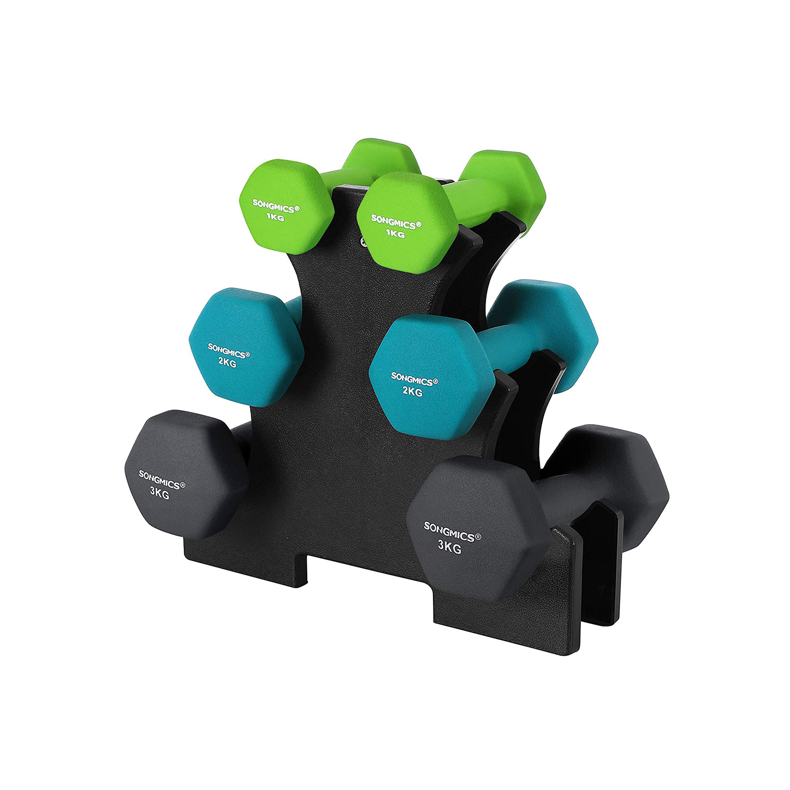 Dumbbell Set with Storage Rack for Weight Lifting - Indigo Home