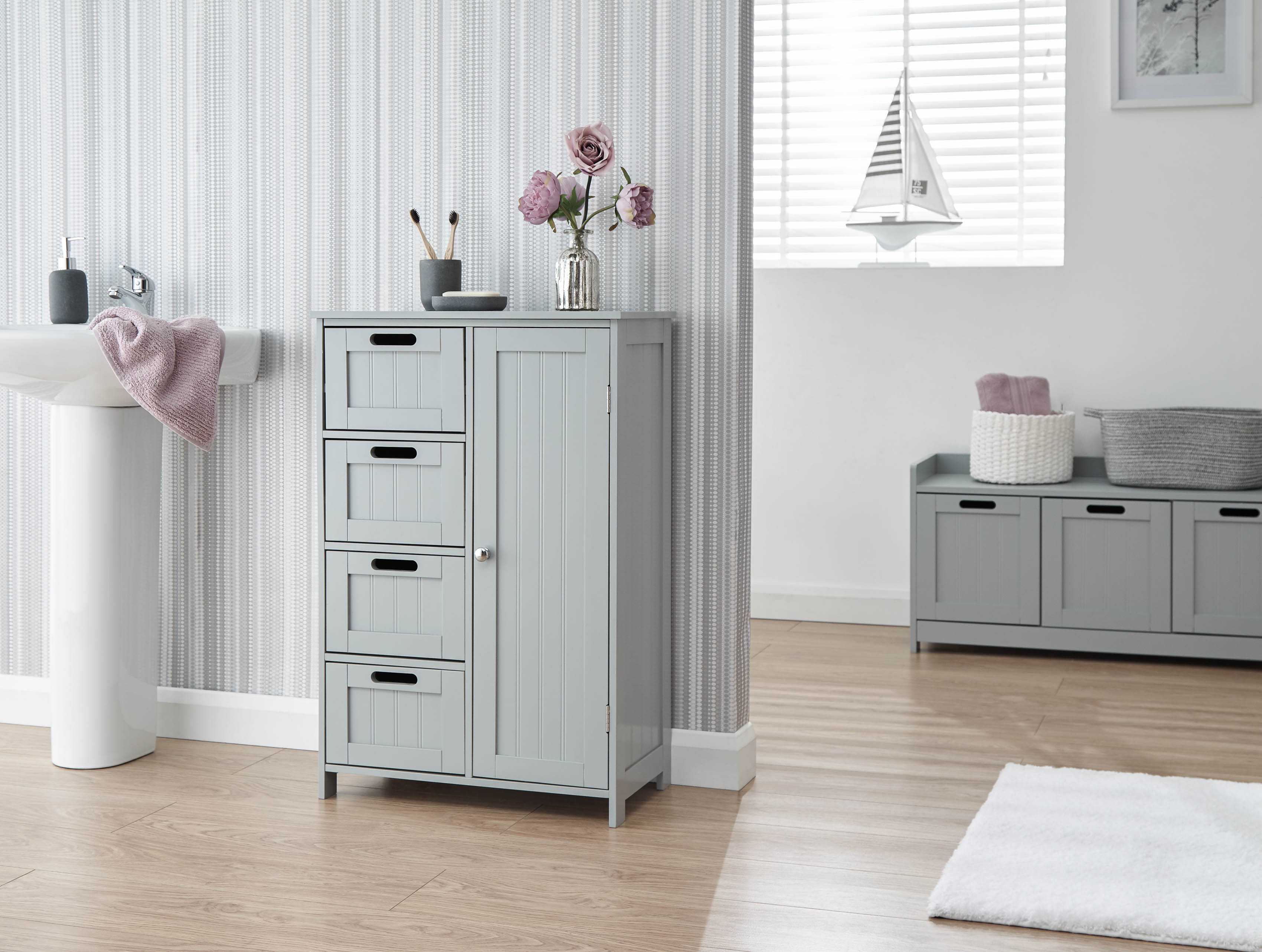 Colonial Multi Cabinet Grey - Campbell Craft