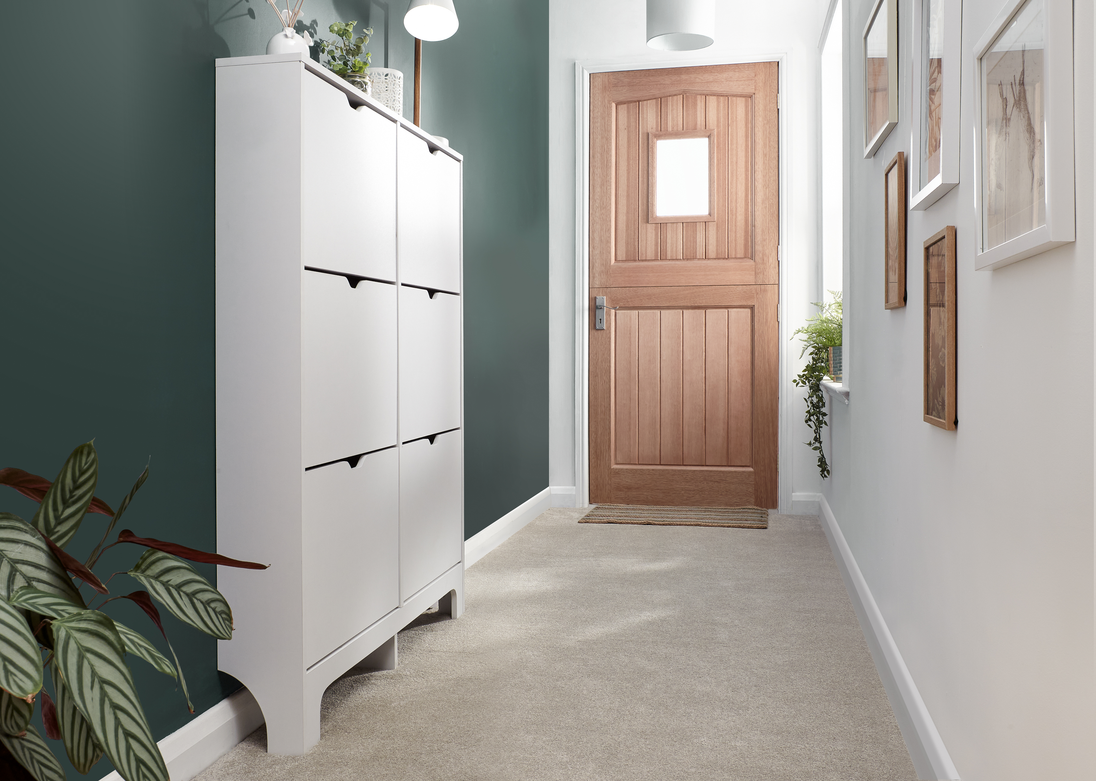 Narrow 6 Drawer Shoe Cabinet White - Campbell Craft