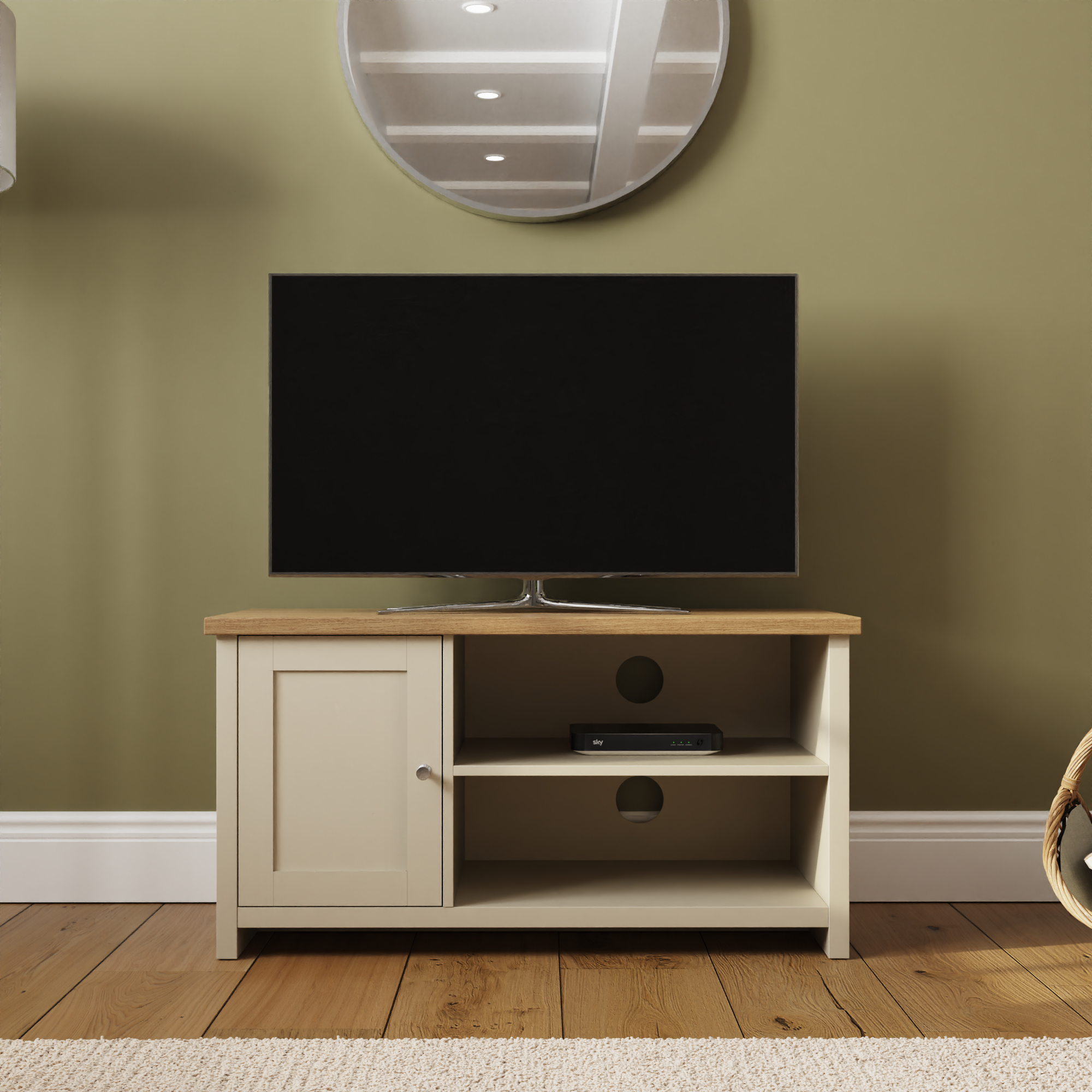 Lancaster Small Tv Cabinet Cream - Campbell Craft