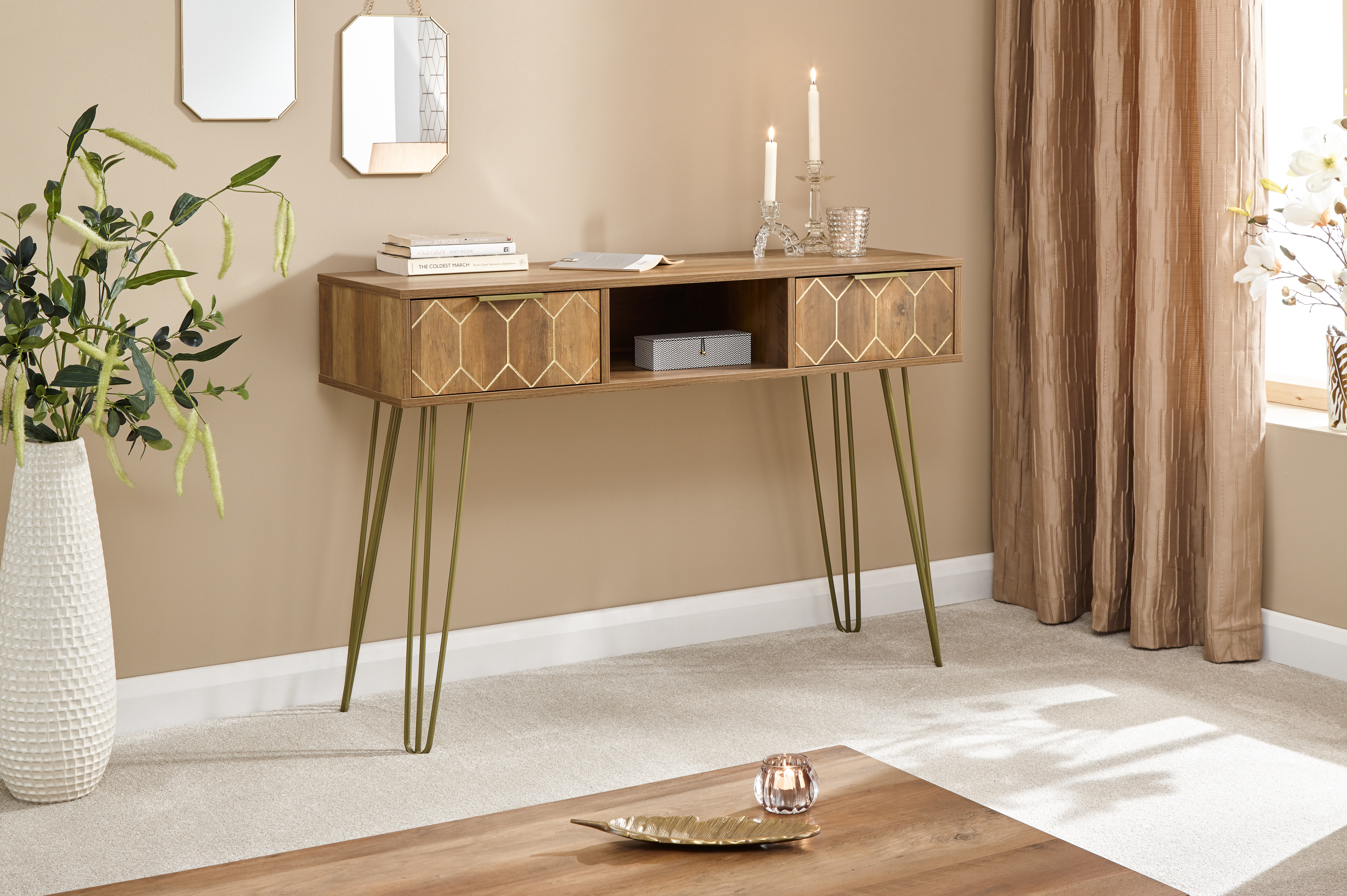 Orleans 2 Drawer Console Table - Mango - Campbell Craft