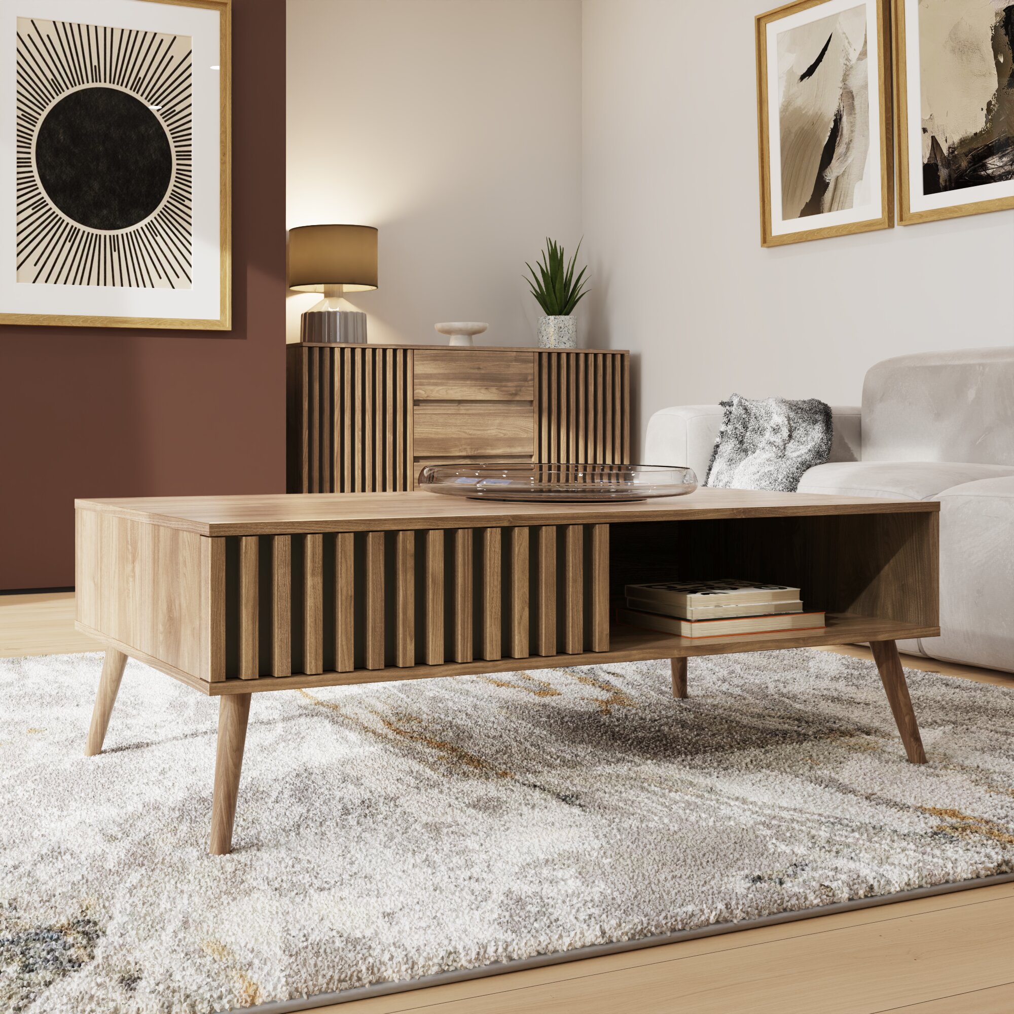 ROANELL Coffee Table Oak - Campbell Craft